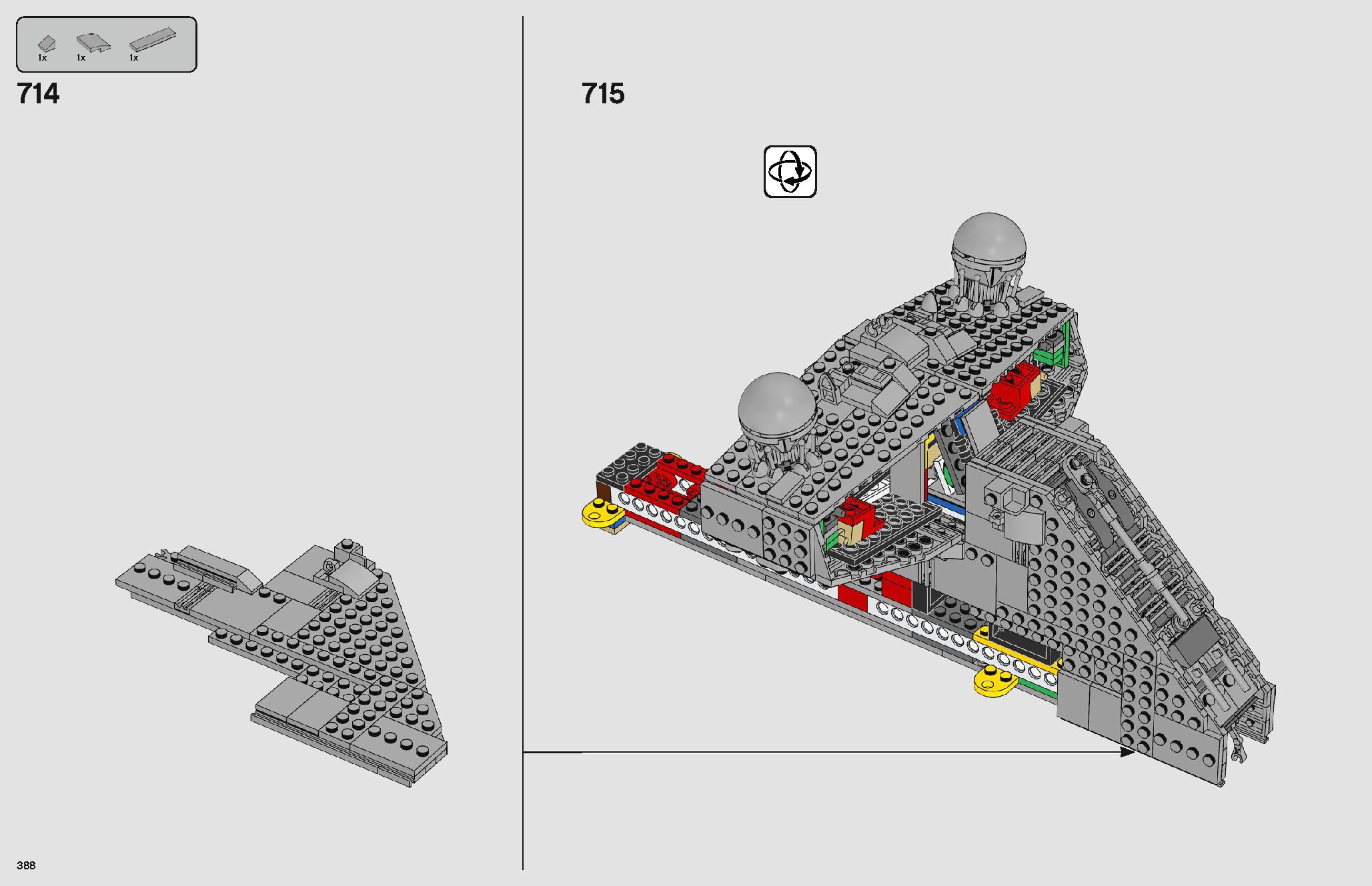 Imperial Star Destroyer 75252 LEGO information LEGO instructions 388 page