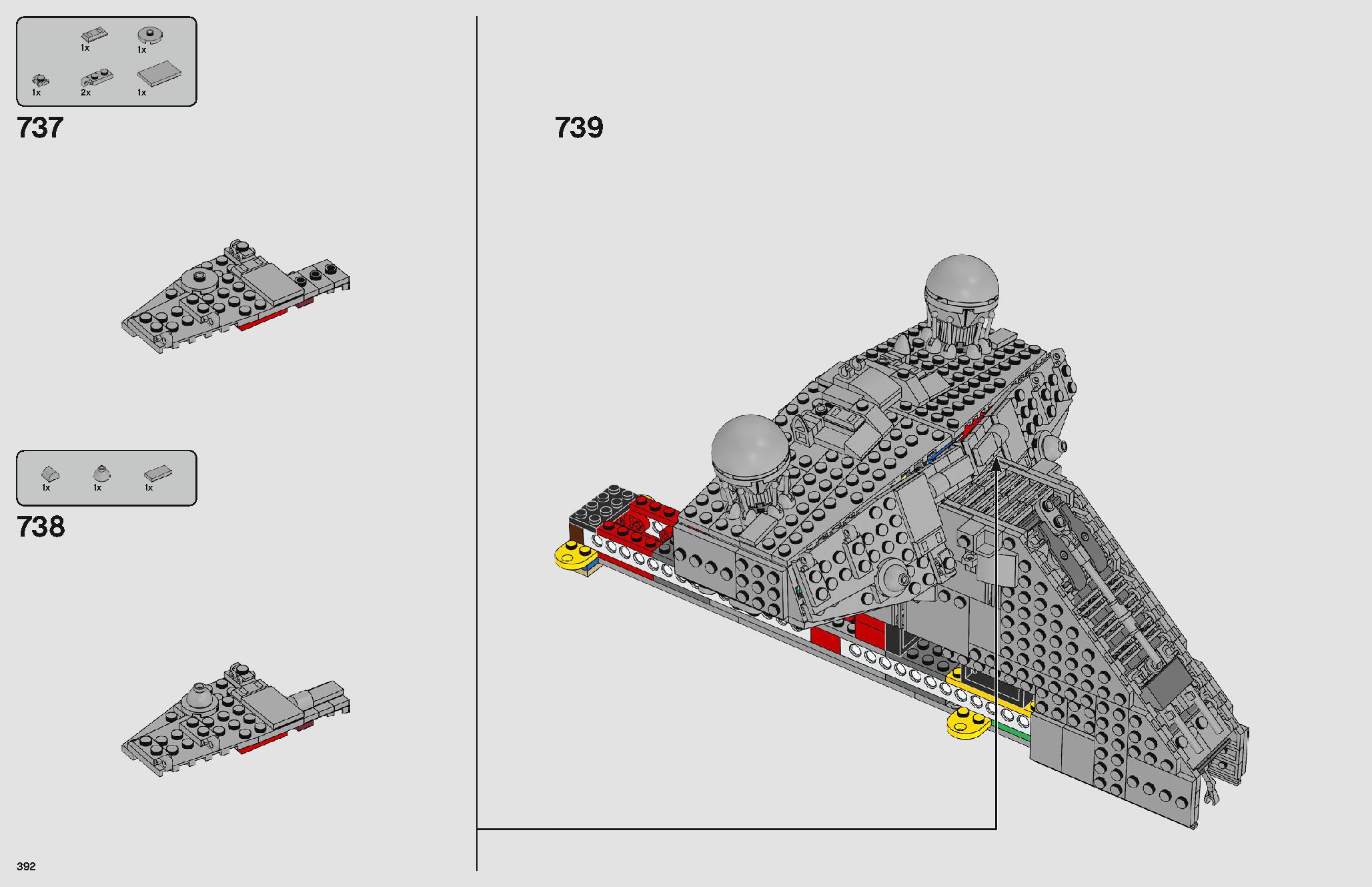 Imperial Star Destroyer 75252 LEGO information LEGO instructions 392 page