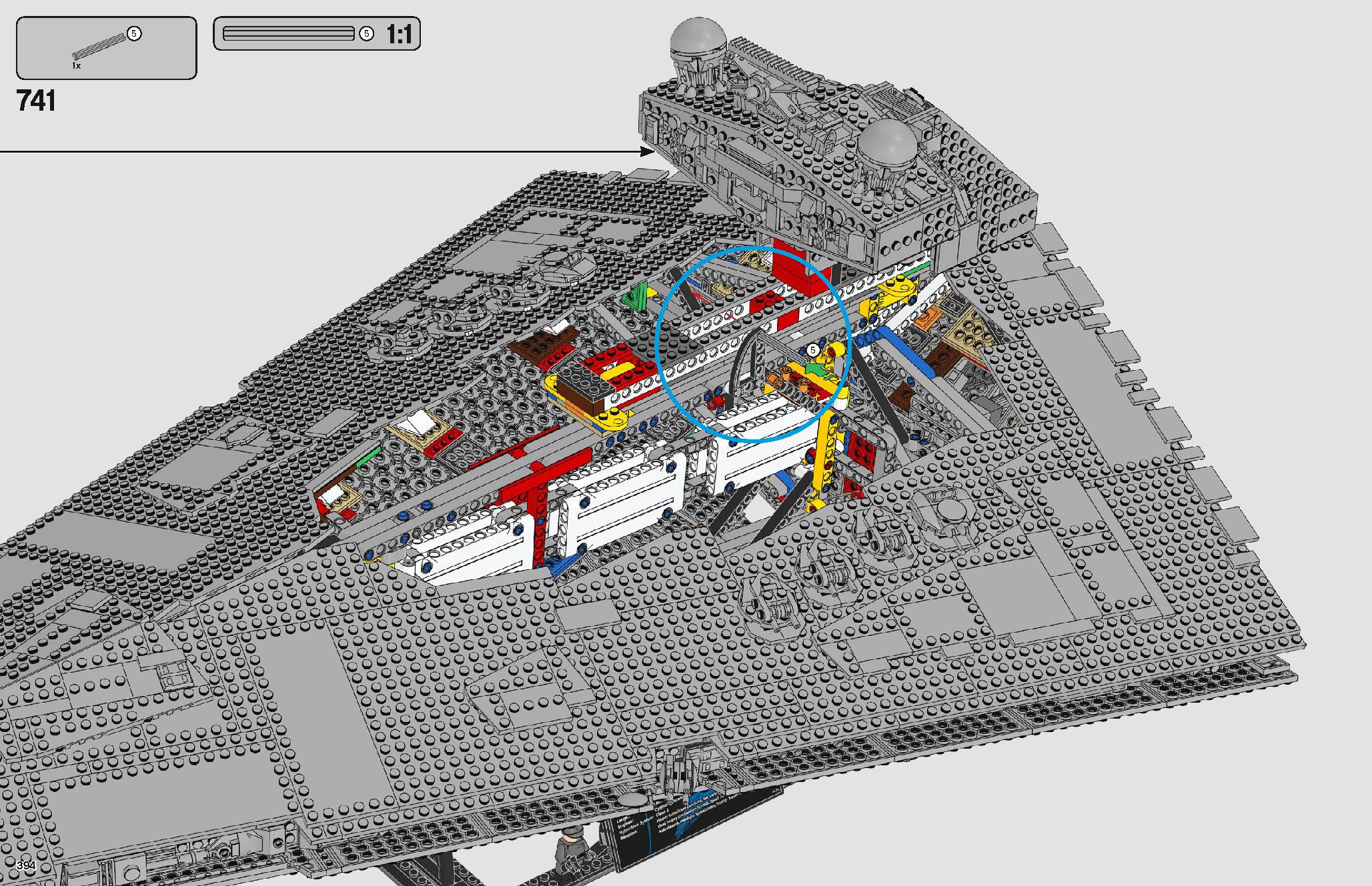 Imperial Star Destroyer 75252 LEGO information LEGO instructions 394 page