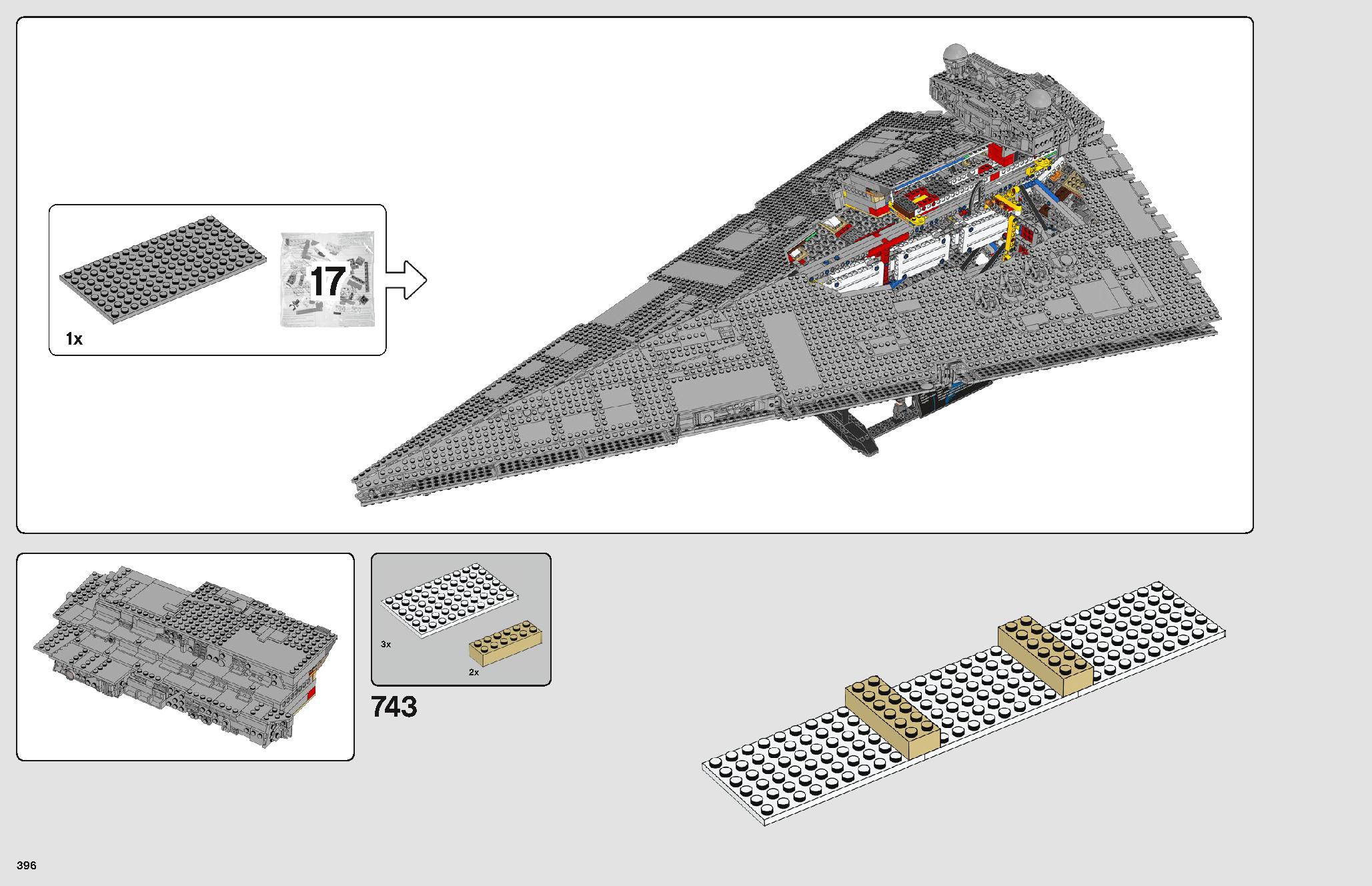 Imperial Star Destroyer 75252 LEGO information LEGO instructions 396 page
