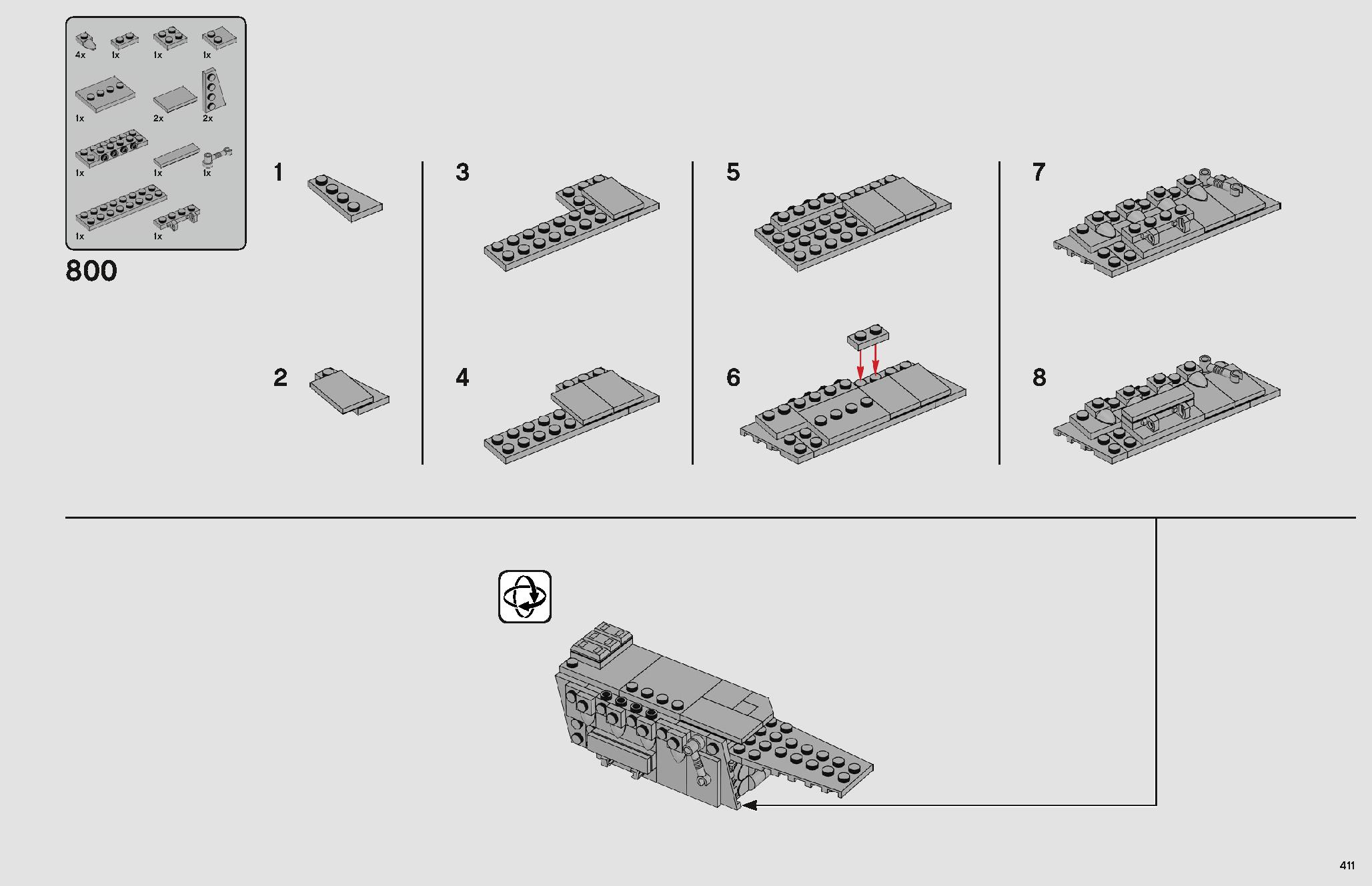Imperial Star Destroyer 75252 LEGO information LEGO instructions 411 page