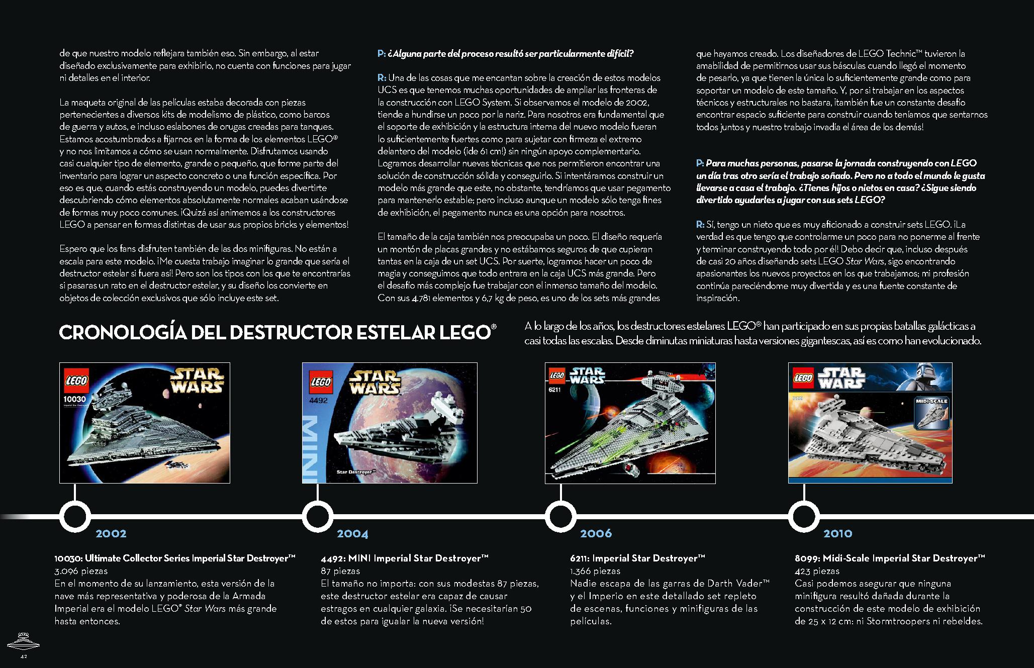 Imperial Star Destroyer 75252 LEGO information LEGO instructions 42 page