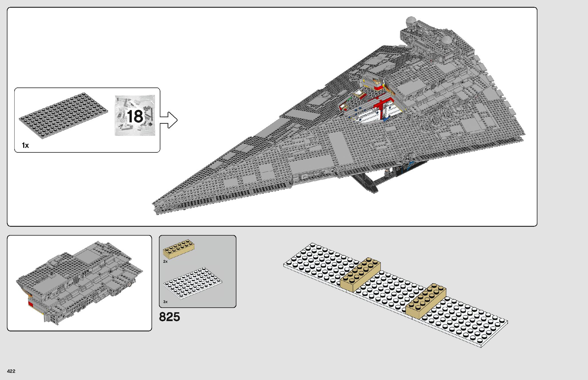 Imperial Star Destroyer 75252 LEGO information LEGO instructions 422 page
