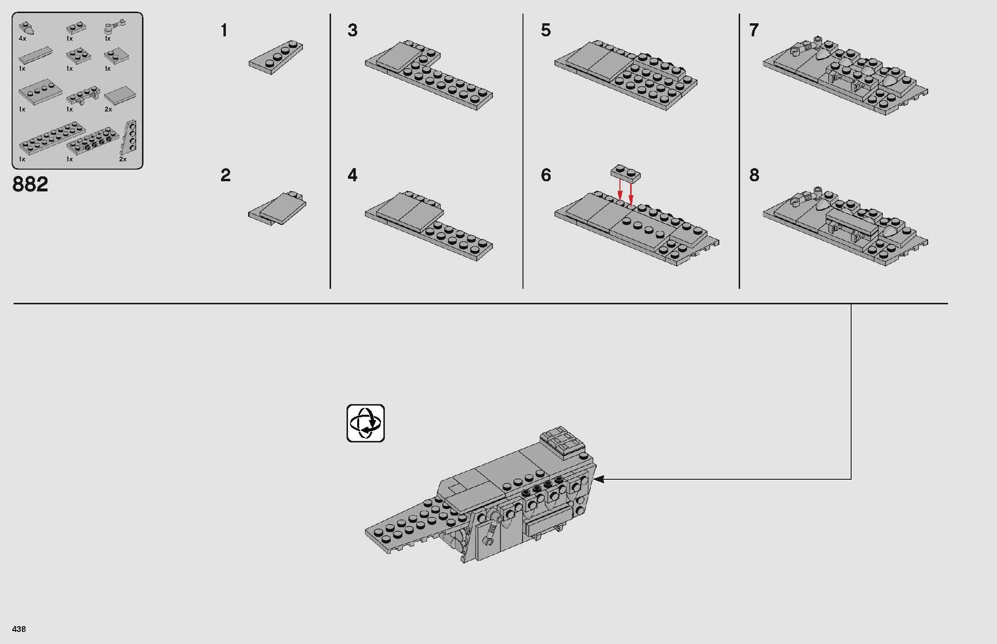 Imperial Star Destroyer 75252 LEGO information LEGO instructions 438 page