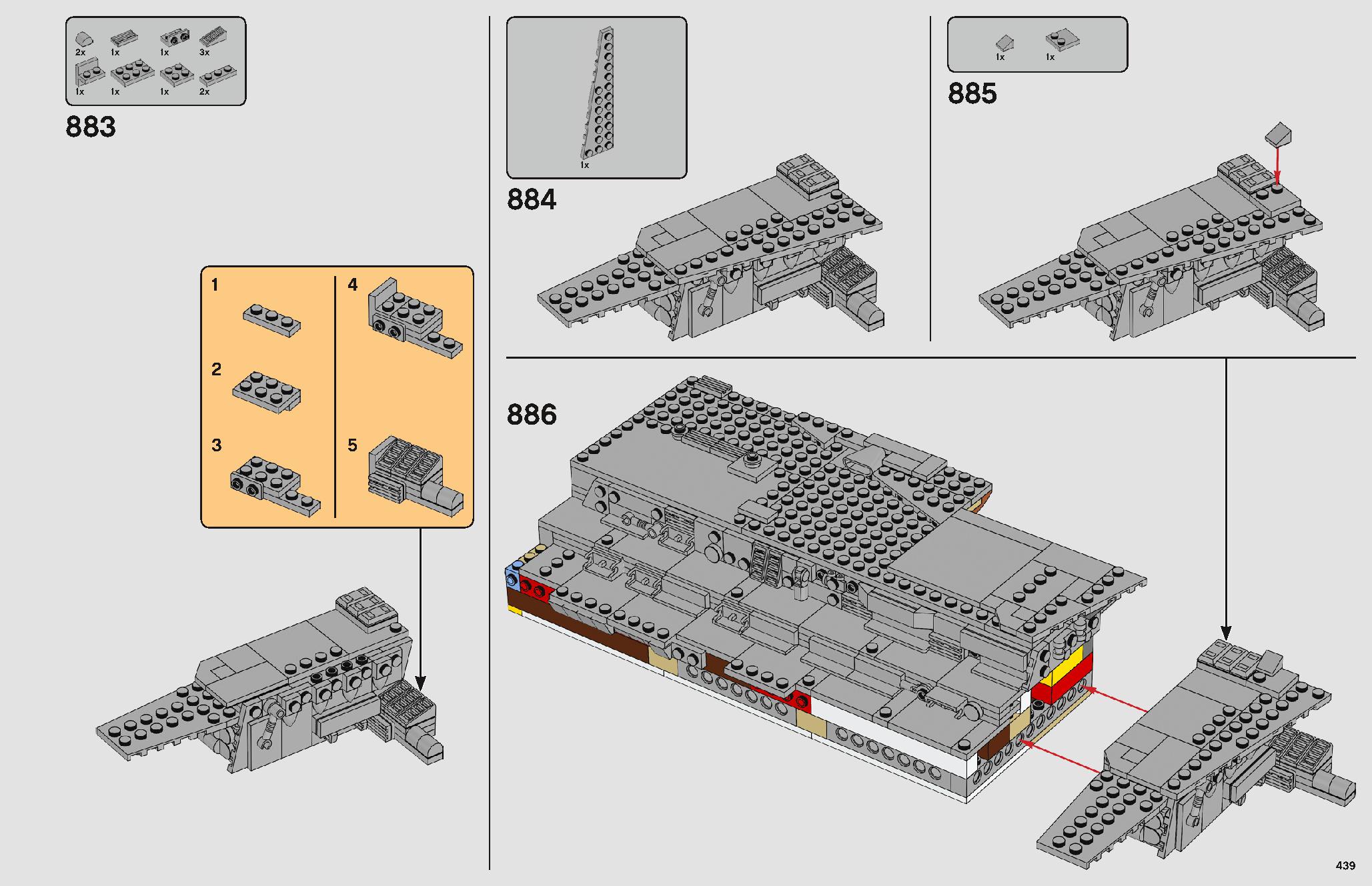 Imperial Star Destroyer 75252 LEGO information LEGO instructions 439 page
