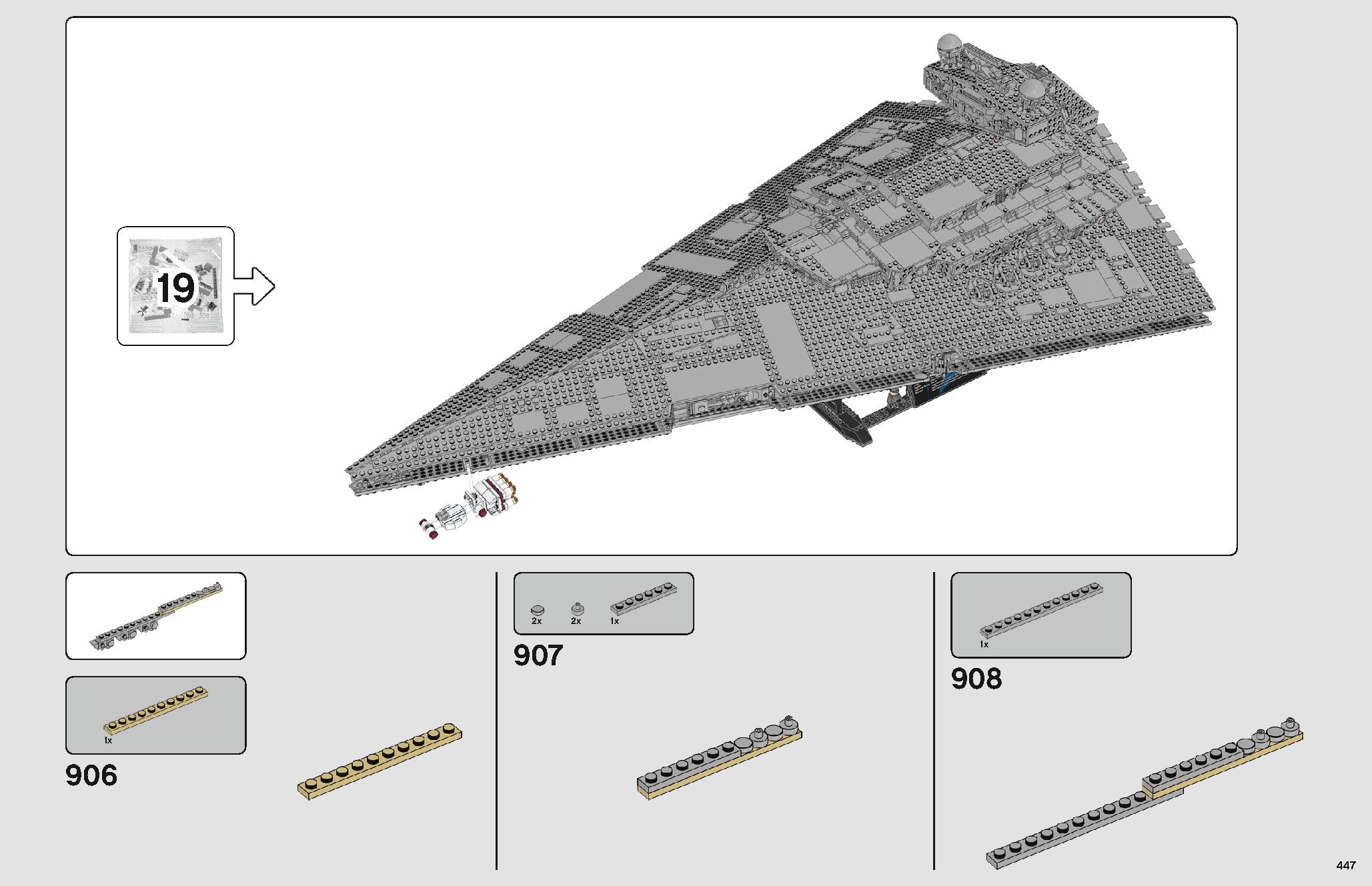 Imperial Star Destroyer 75252 LEGO information LEGO instructions 447 page