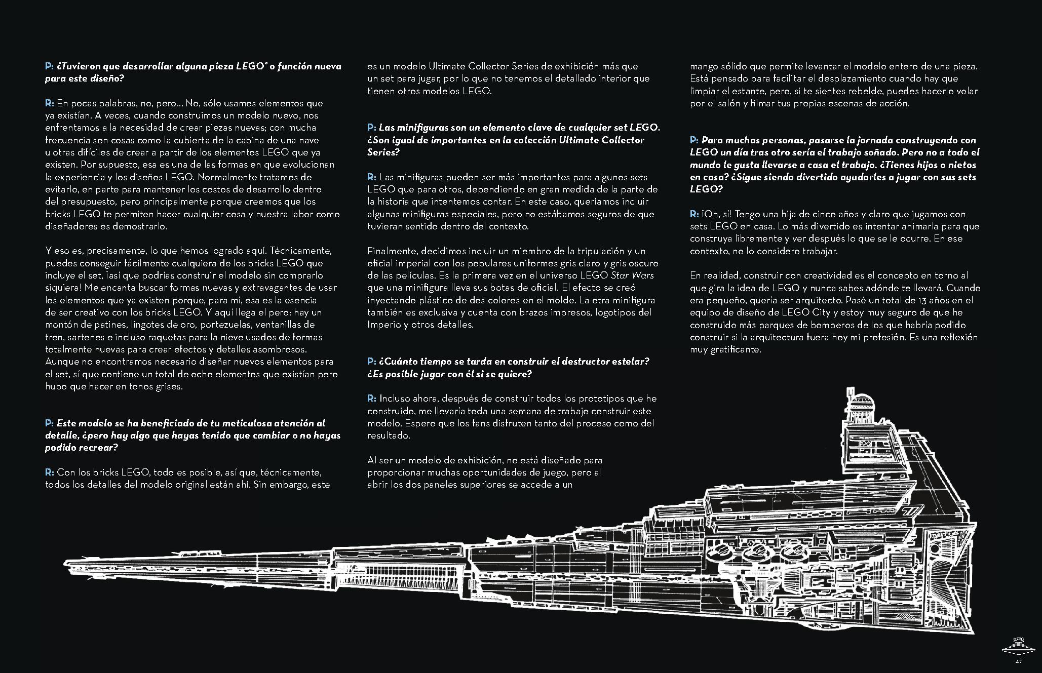 Imperial Star Destroyer 75252 LEGO information LEGO instructions 47 page