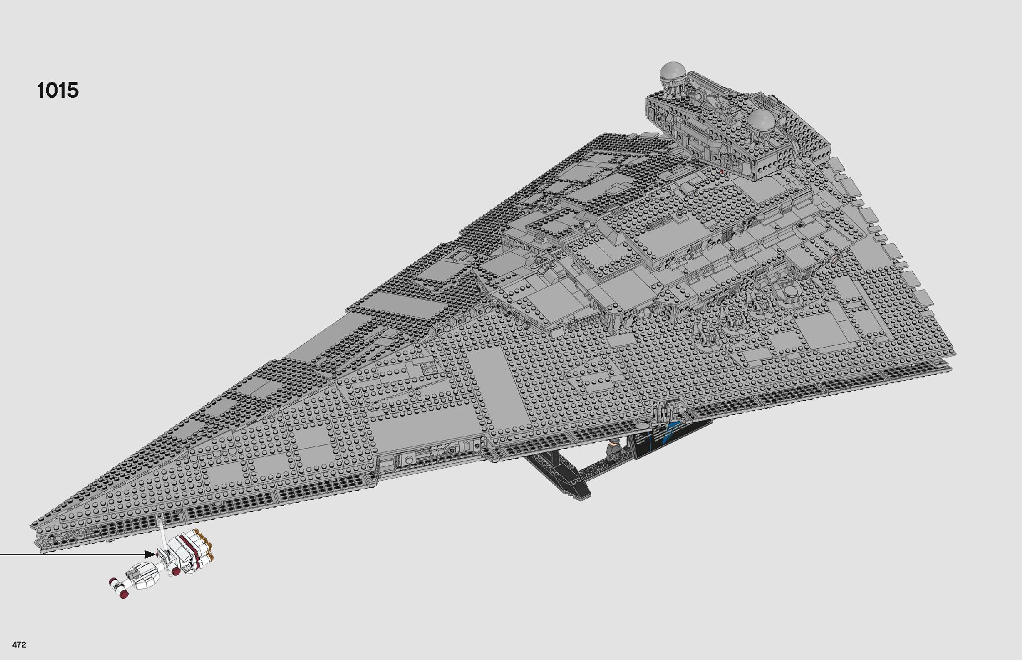 Imperial Star Destroyer 75252 レゴの商品情報 レゴの説明書・組立方法 472 page