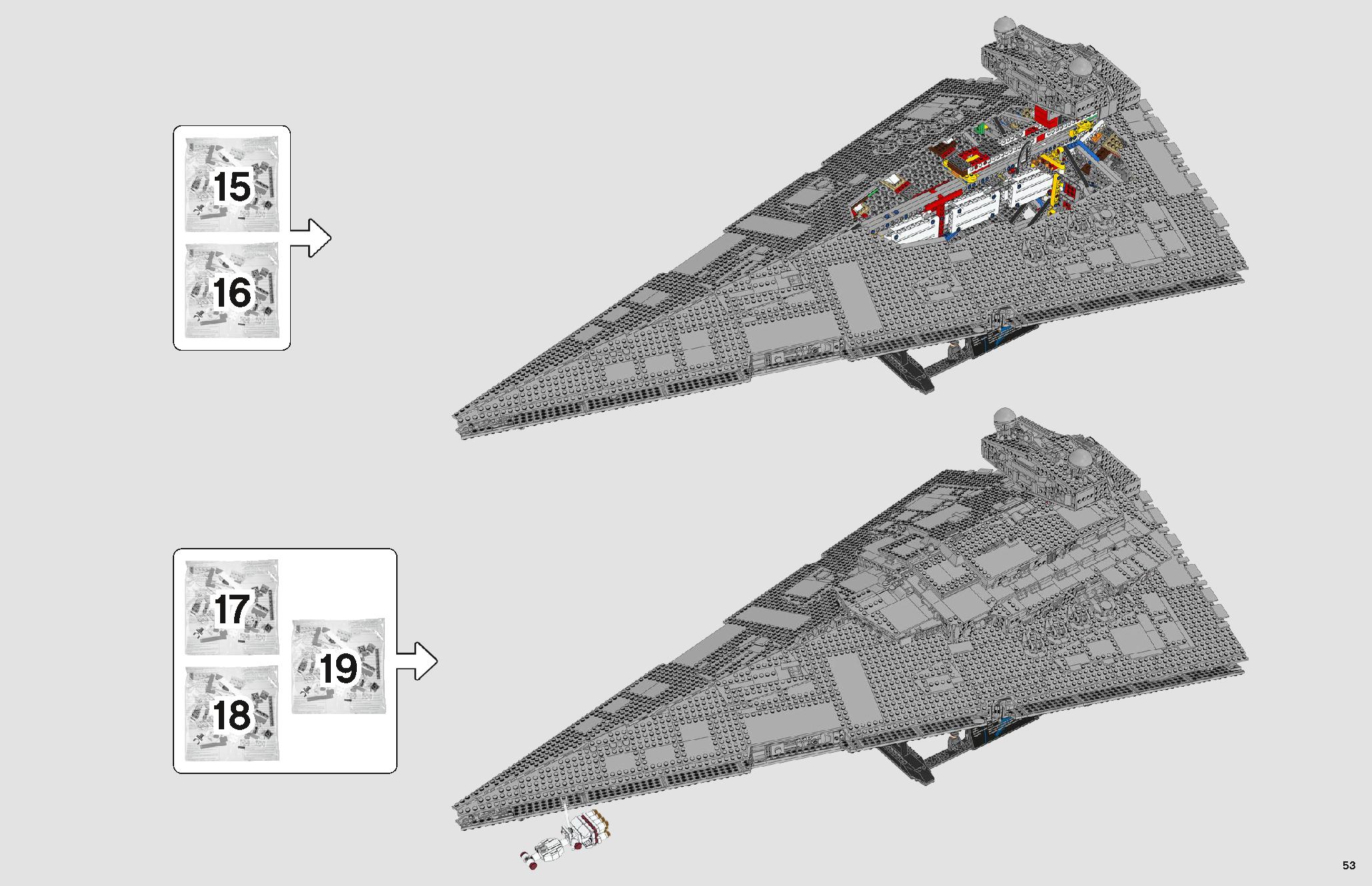 Imperial Star Destroyer 75252 レゴの商品情報 レゴの説明書・組立方法 53 page