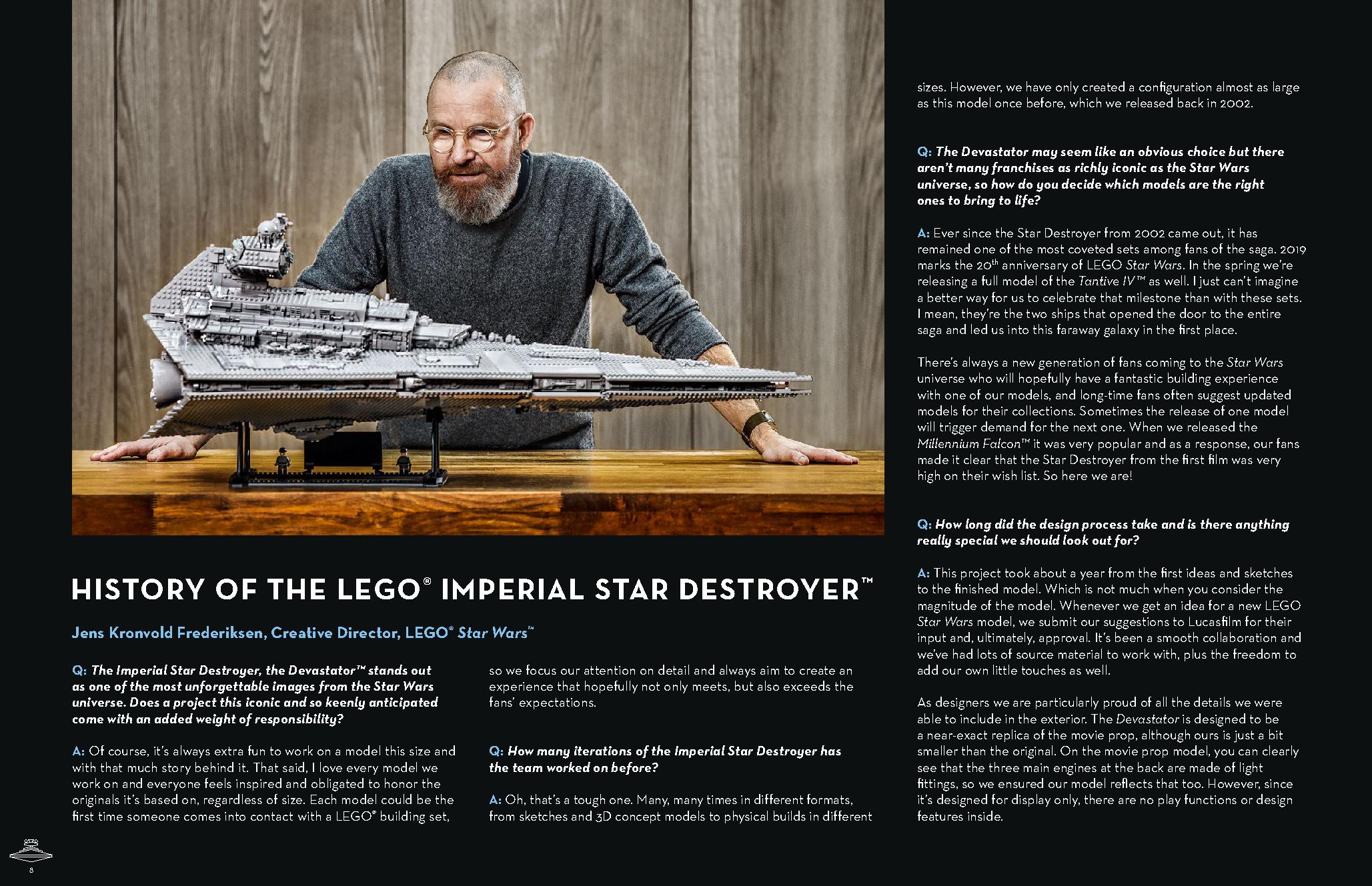 Imperial Star Destroyer 75252 LEGO information LEGO instructions 8 page