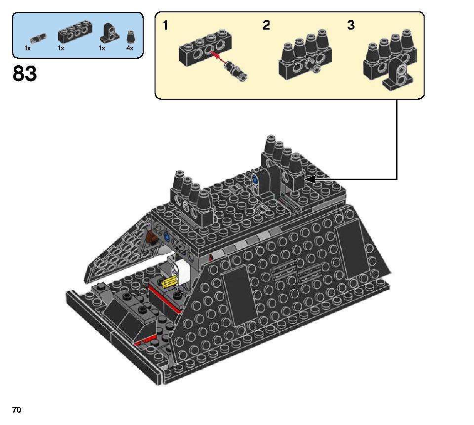 ドロイド・コマンダー 75253 レゴの商品情報 レゴの説明書・組立方法 70 page