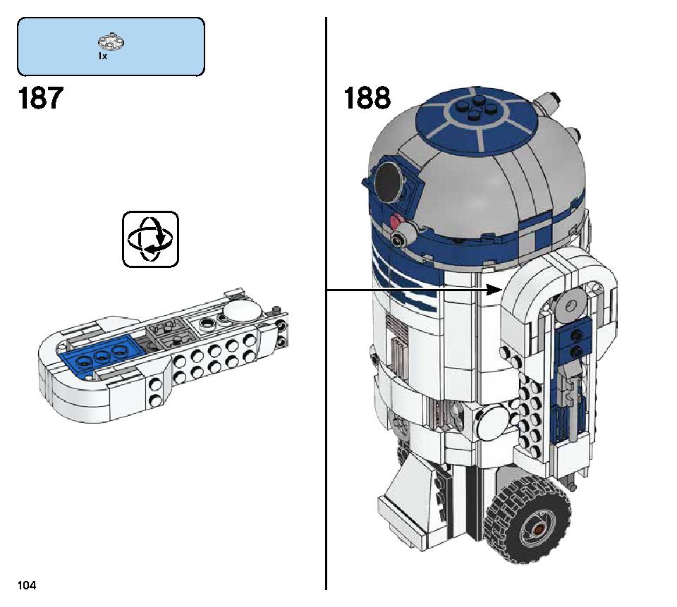 Droid Commander 75253 LEGO information LEGO instructions 104 page