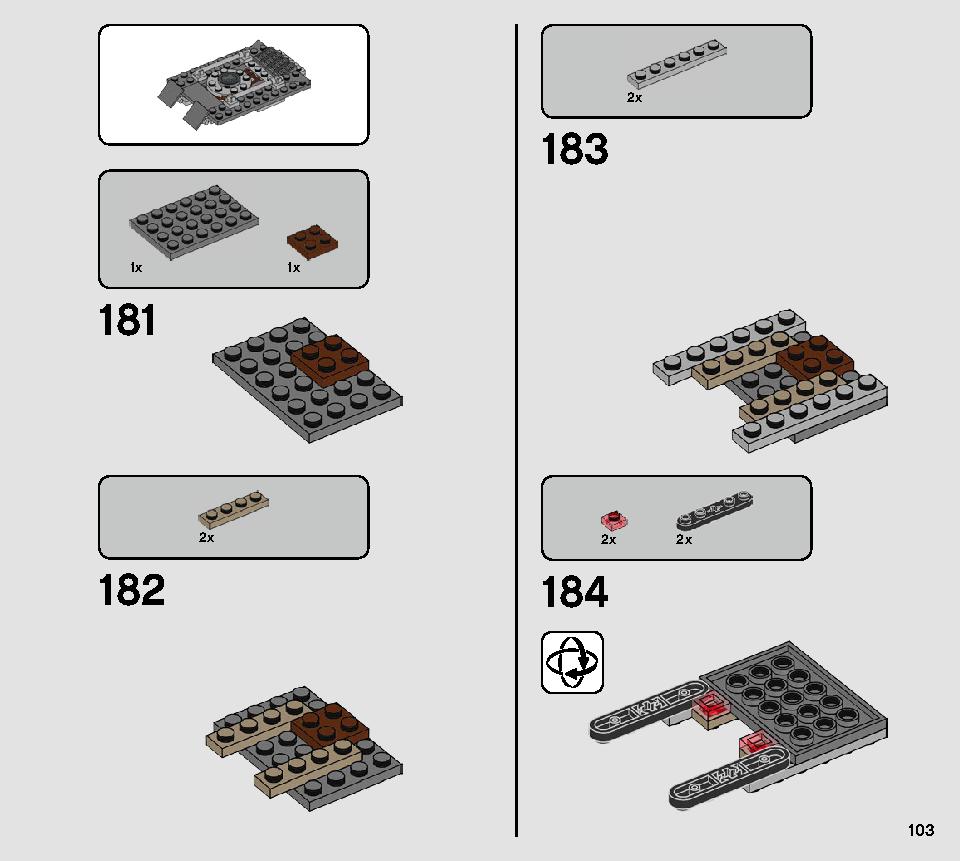 AT-ST Raider 75254 LEGO information LEGO instructions 103 page