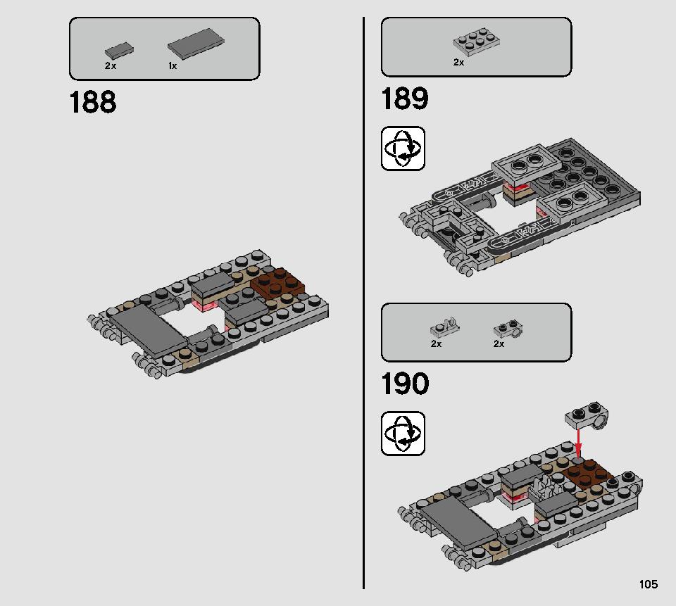 AT-ST Raider 75254 LEGO information LEGO instructions 105 page