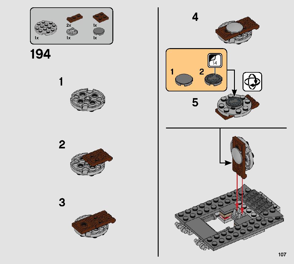 AT-ST™ レイダー 75254 レゴの商品情報 レゴの説明書・組立方法 107 page