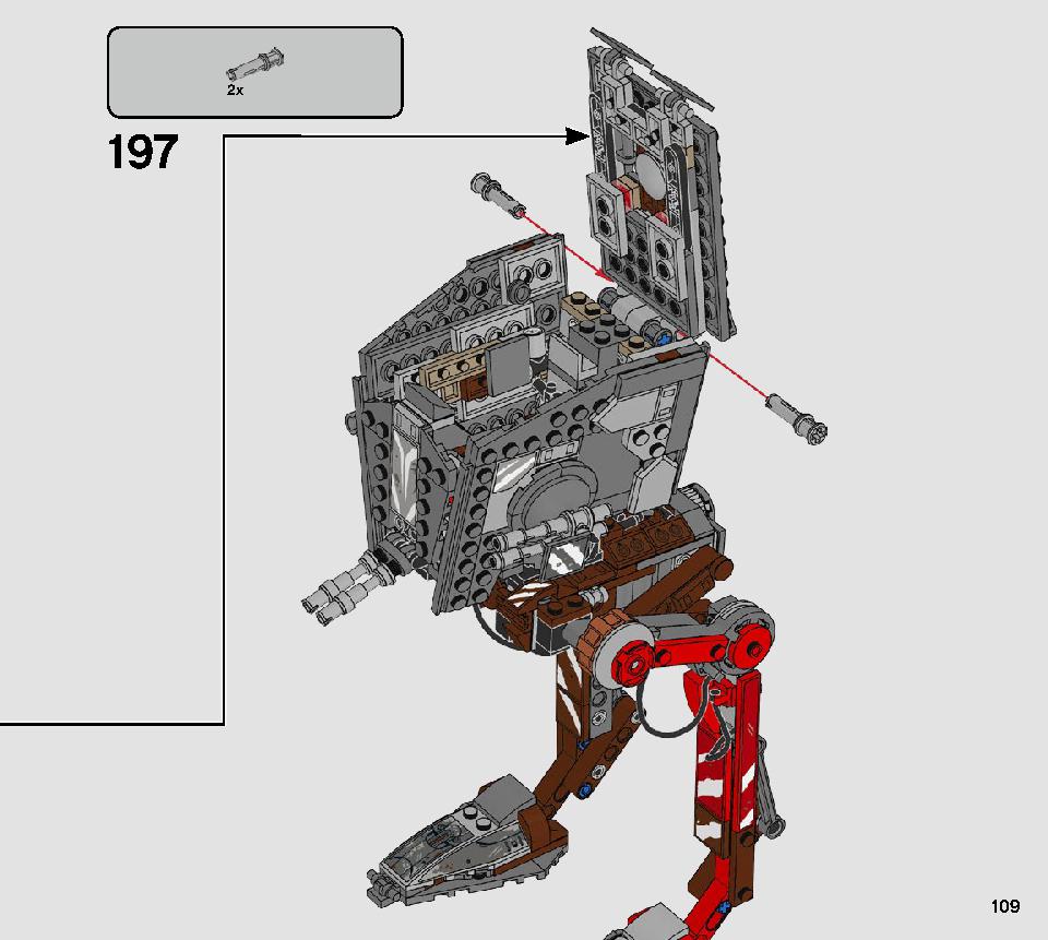 AT-ST Raider 75254 LEGO information LEGO instructions 109 page