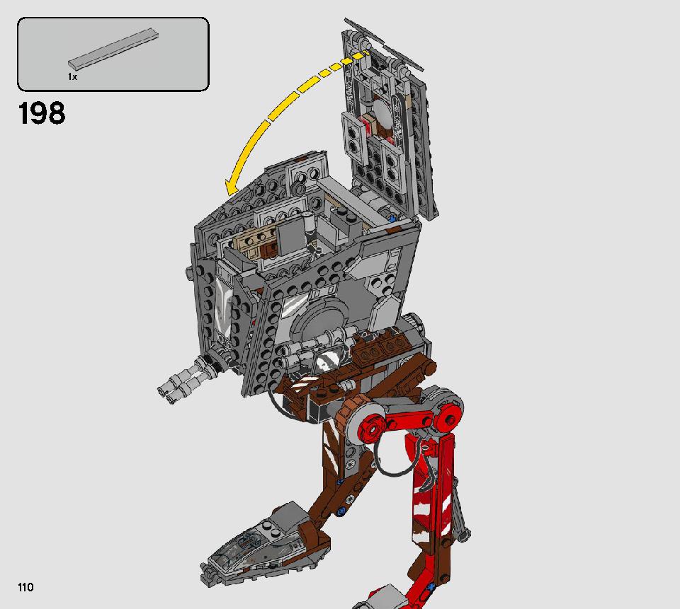 스타워즈 AT-ST™ 레이더 75254 레고 세트 제품정보 레고 조립설명서 110 page