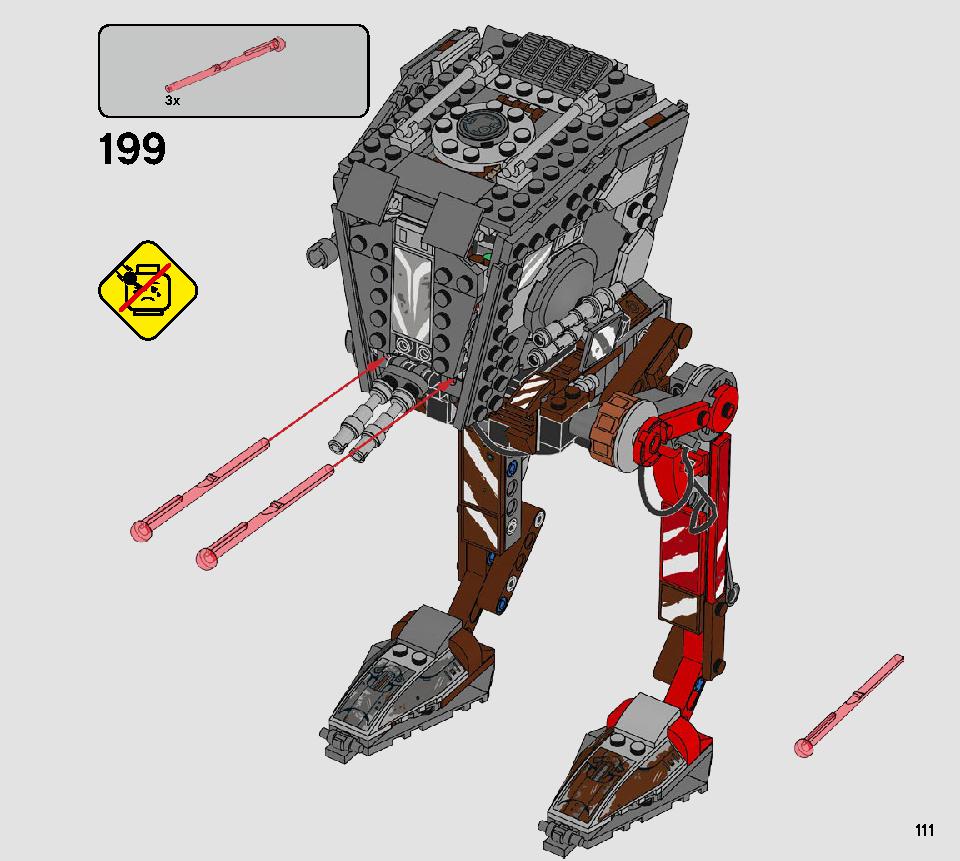 AT-ST Raider 75254 LEGO information LEGO instructions 111 page