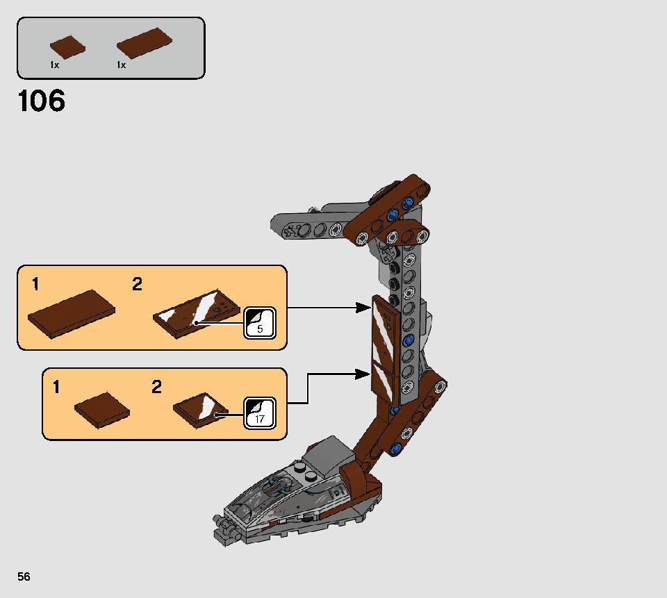 AT-ST Raider 75254 LEGO information LEGO instructions 56 page