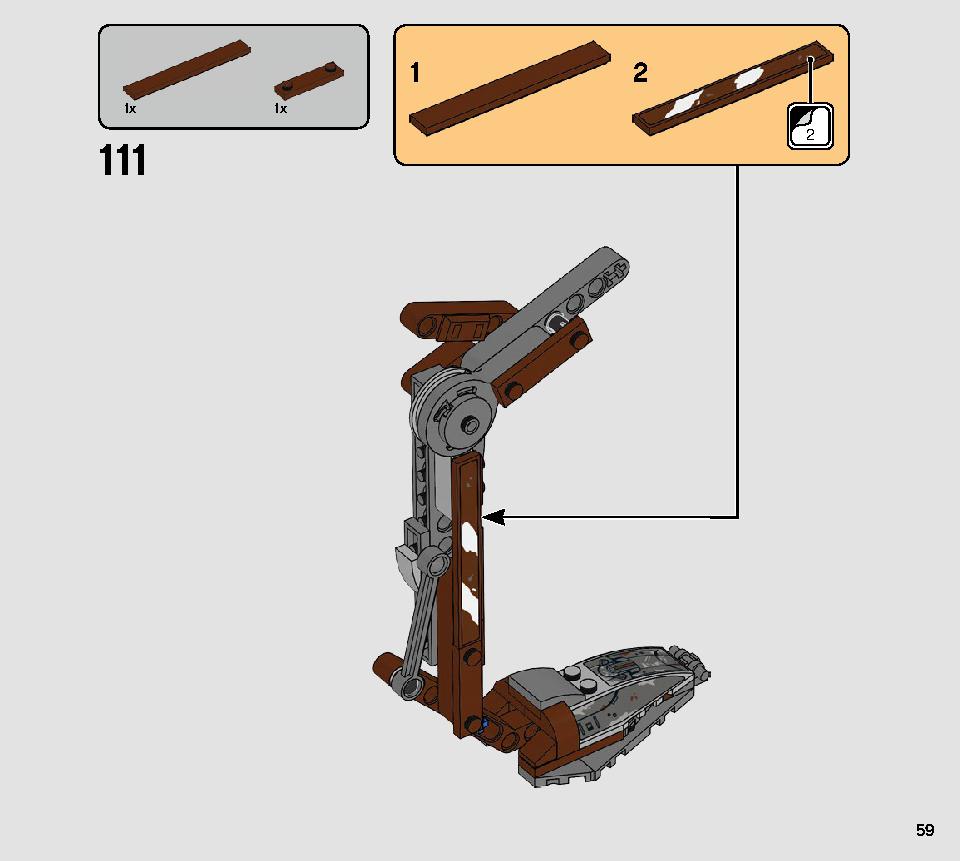 AT-ST Raider 75254 LEGO information LEGO instructions 59 page