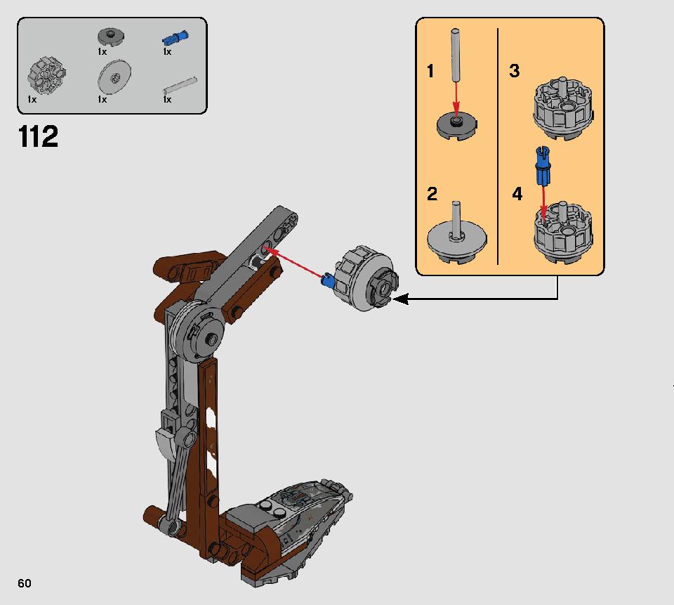 AT-ST Raider 75254 LEGO information LEGO instructions 60 page