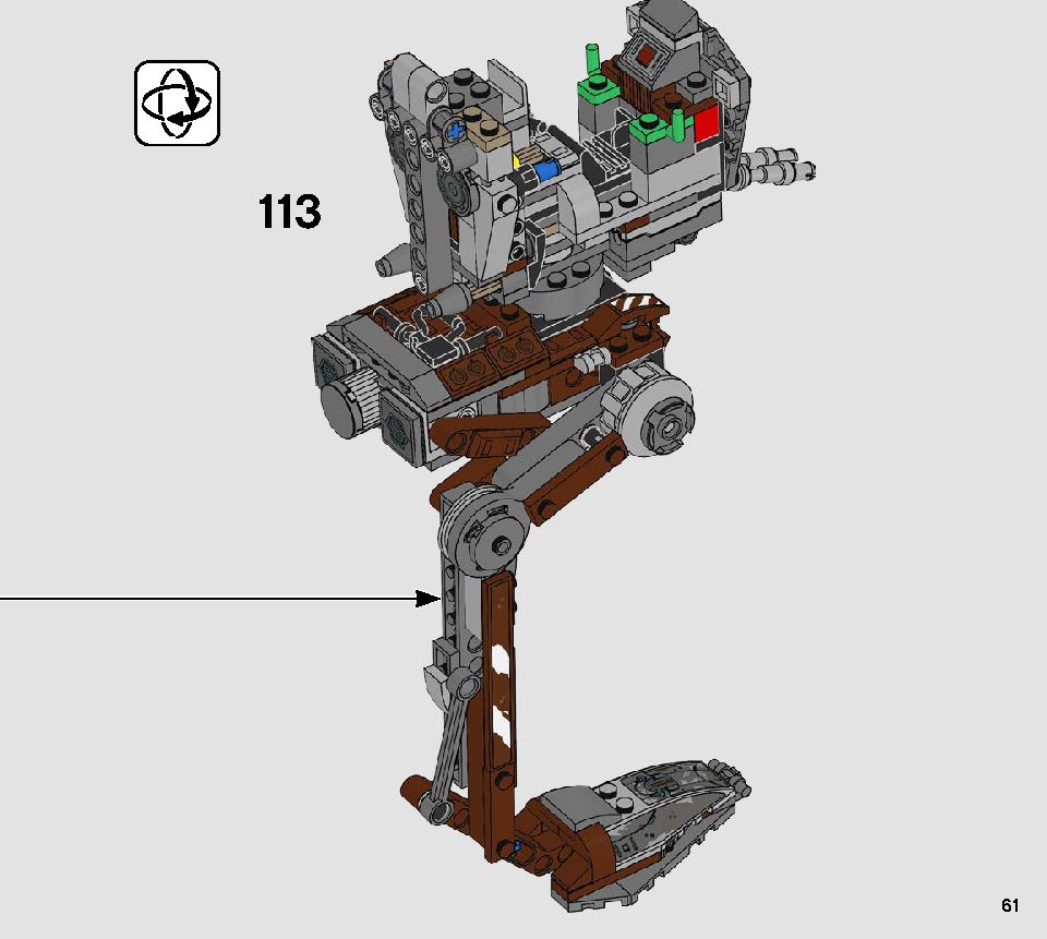 AT-ST Raider 75254 LEGO information LEGO instructions 61 page