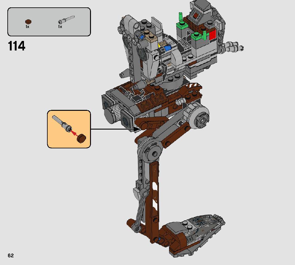 AT-ST Raider 75254 LEGO information LEGO instructions 62 page