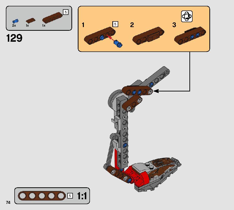 AT-ST Raider 75254 LEGO information LEGO instructions 74 page