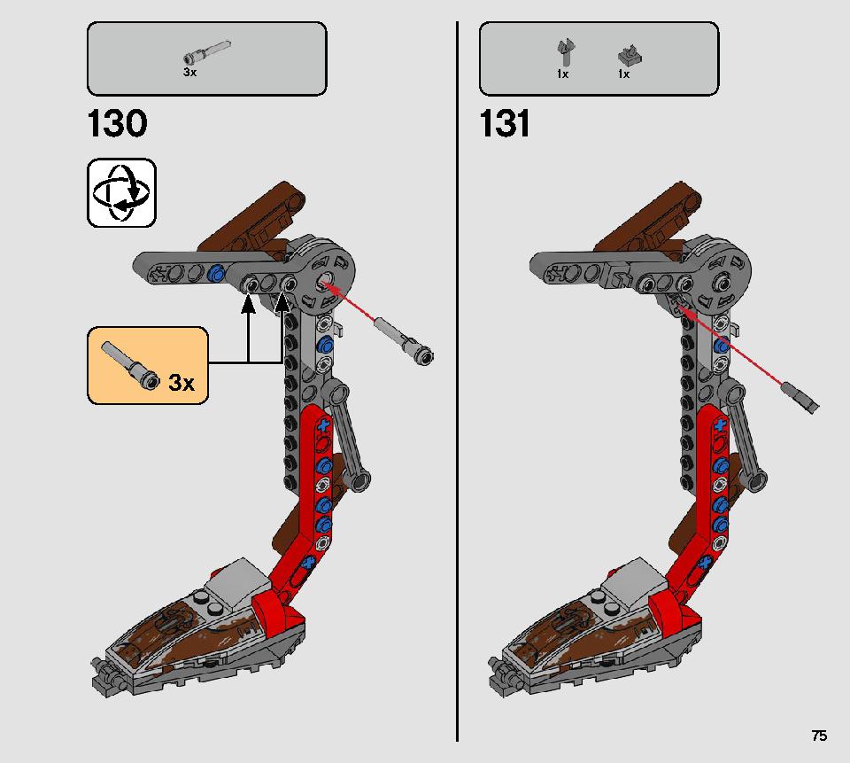 AT-ST Raider 75254 LEGO information LEGO instructions 75 page