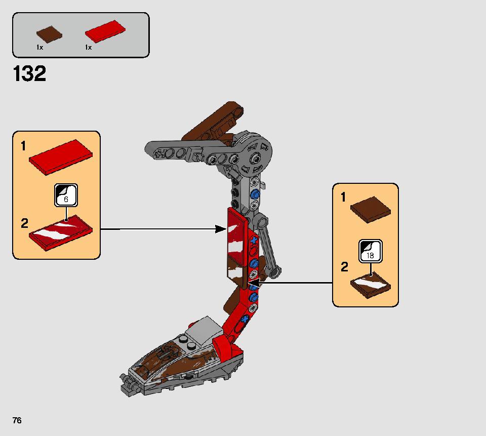 AT-ST™ レイダー 75254 レゴの商品情報 レゴの説明書・組立方法 76 page