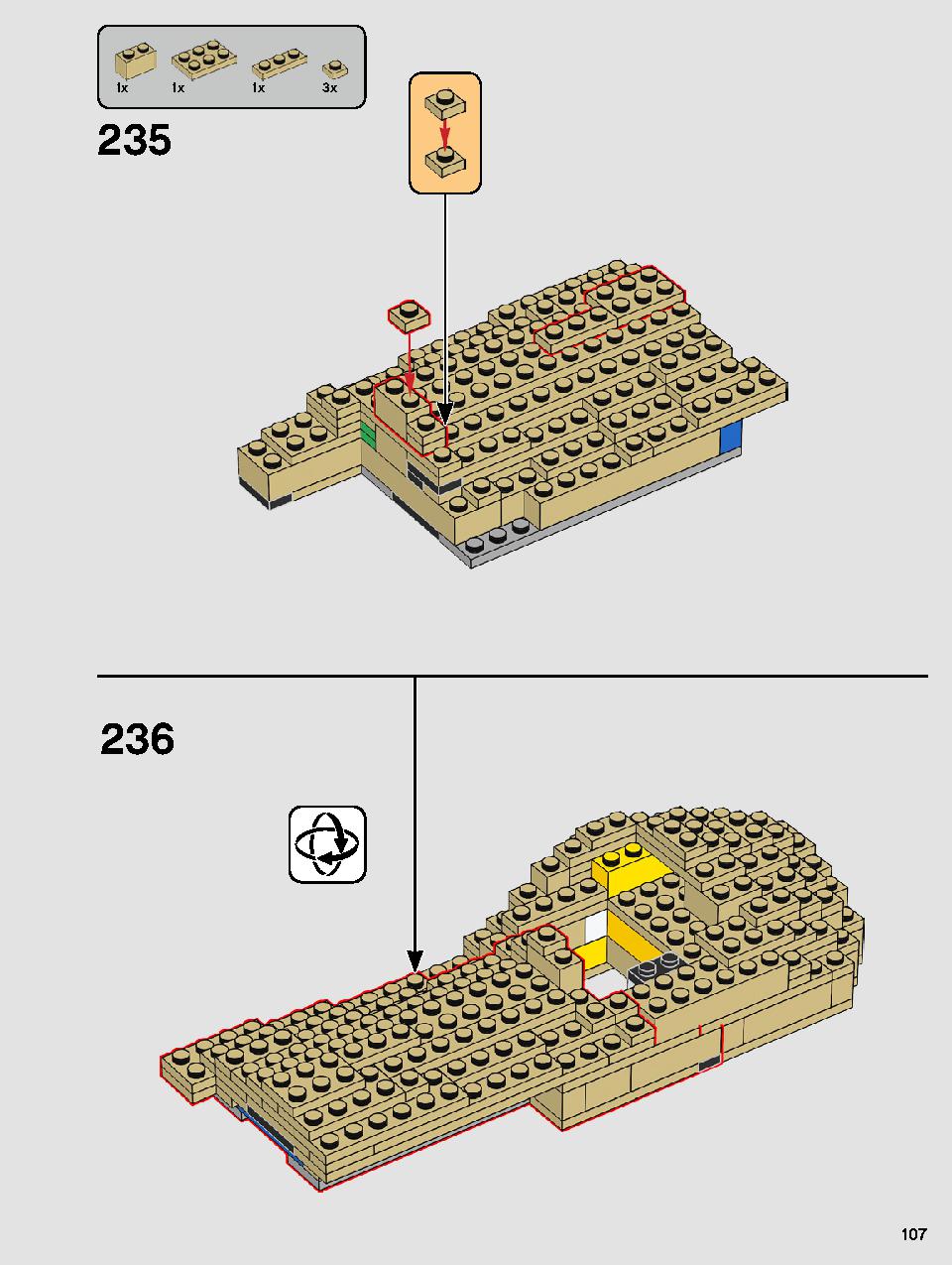 Yoda 75255 LEGO information LEGO instructions 107 page