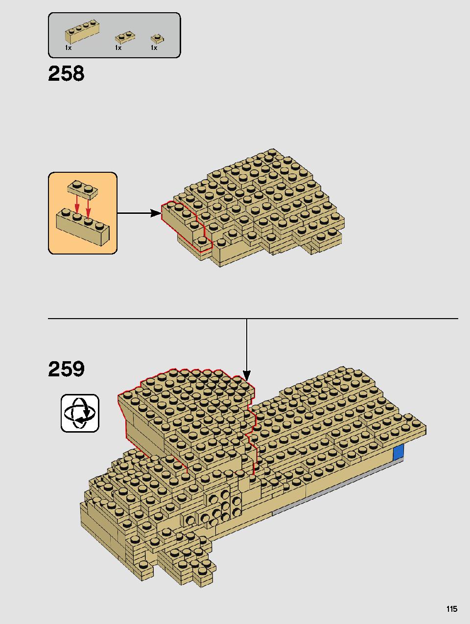 ヨーダ™ 75255 レゴの商品情報 レゴの説明書・組立方法 115 page