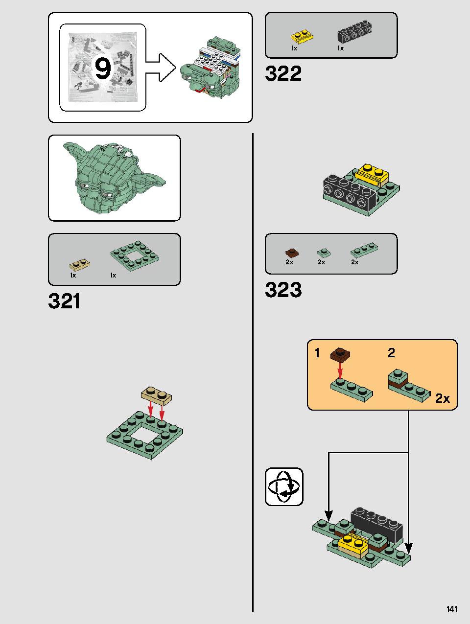 Yoda 75255 LEGO information LEGO instructions 141 page