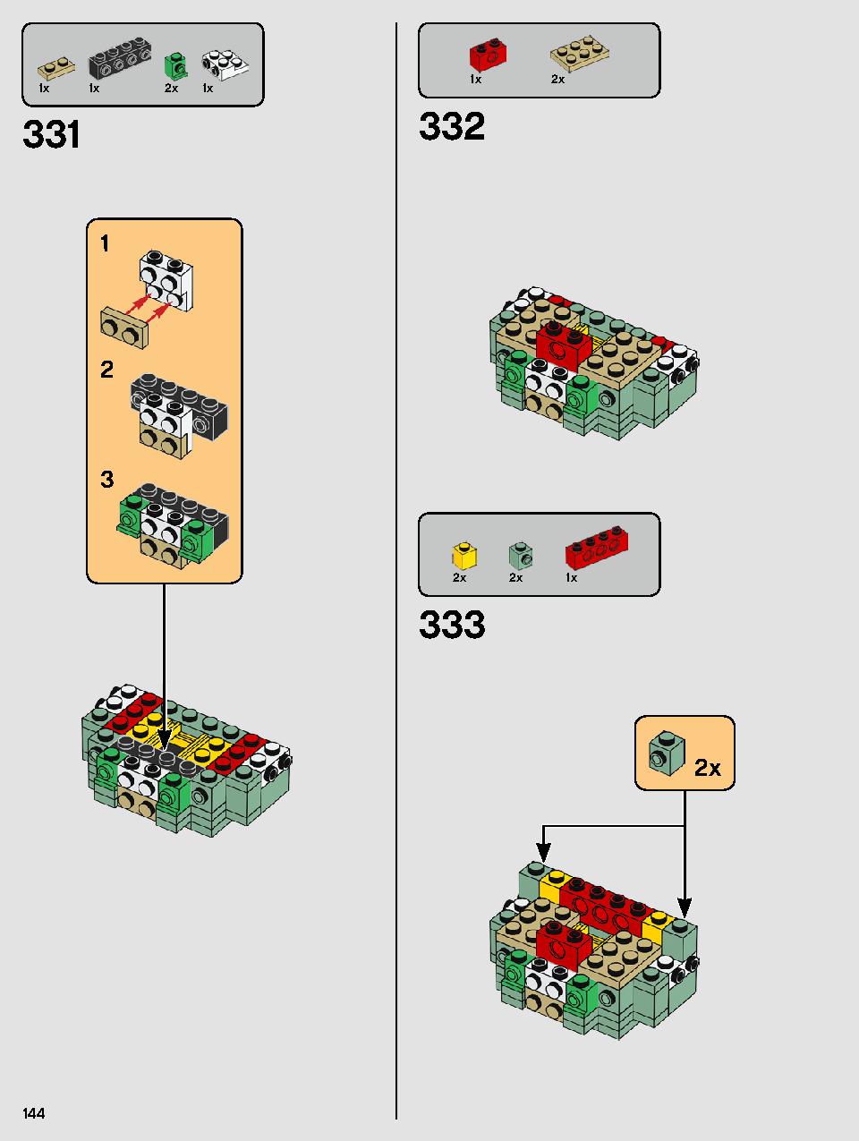 ヨーダ™ 75255 レゴの商品情報 レゴの説明書・組立方法 144 page