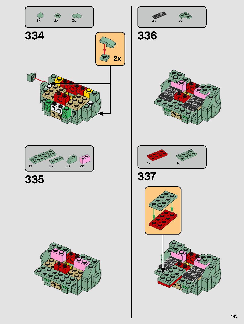 ヨーダ™ 75255 レゴの商品情報 レゴの説明書・組立方法 145 page