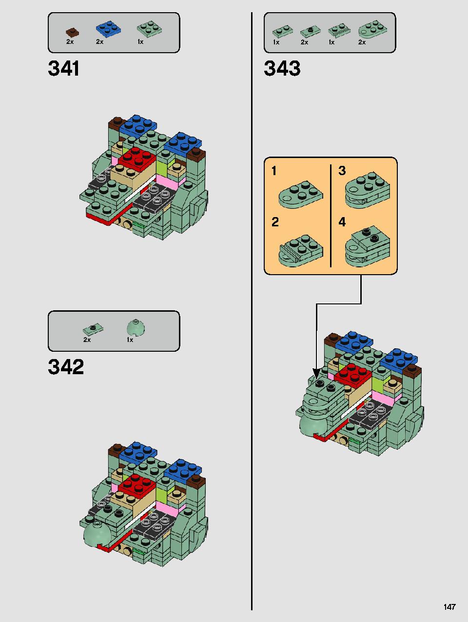 ヨーダ™ 75255 レゴの商品情報 レゴの説明書・組立方法 147 page
