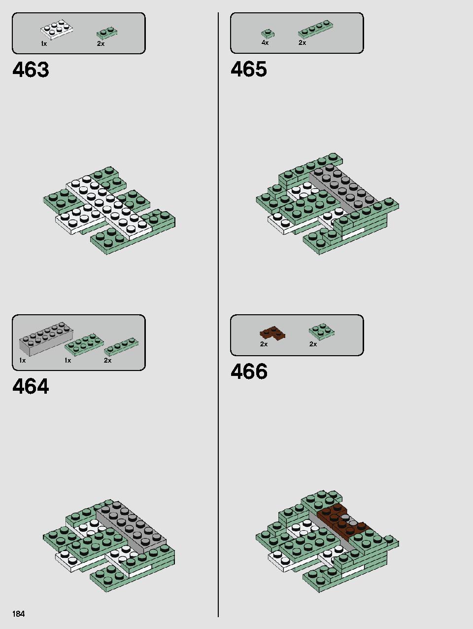 ヨーダ™ 75255 レゴの商品情報 レゴの説明書・組立方法 184 page
