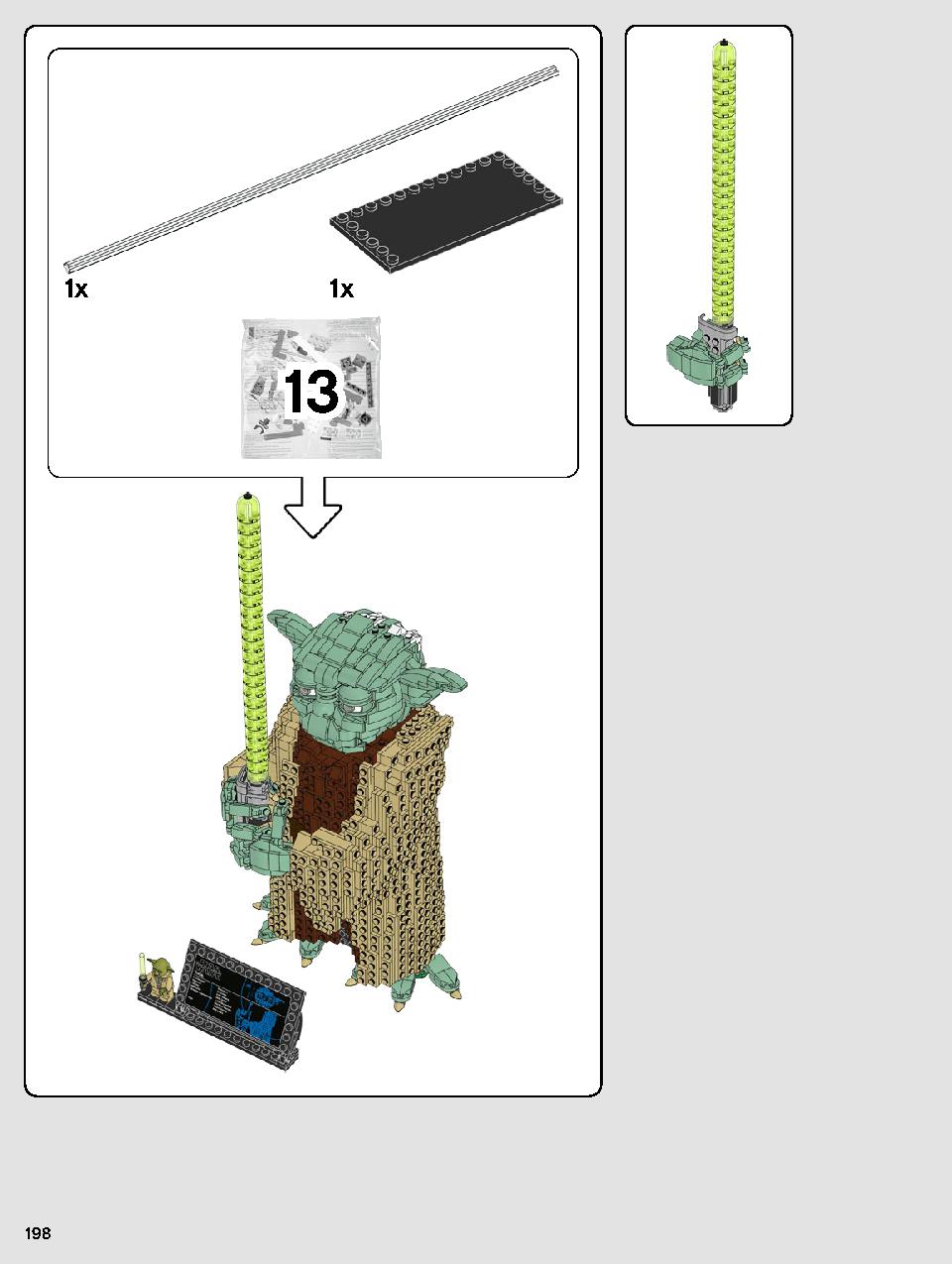 Yoda 75255 LEGO information LEGO instructions 198 page