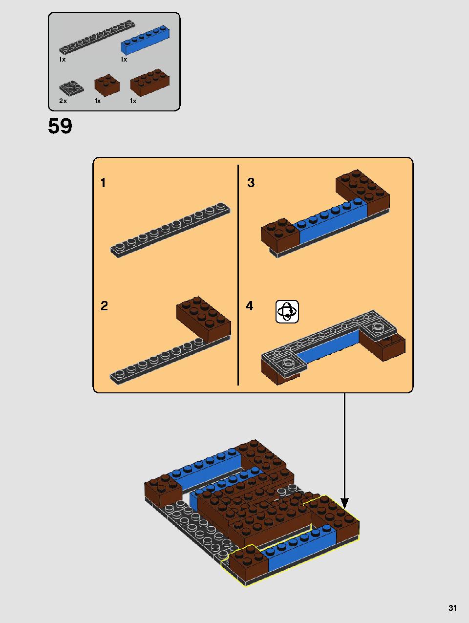 ヨーダ™ 75255 レゴの商品情報 レゴの説明書・組立方法 31 page