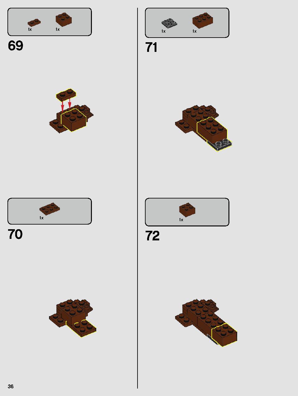 ヨーダ™ 75255 レゴの商品情報 レゴの説明書・組立方法 36 page