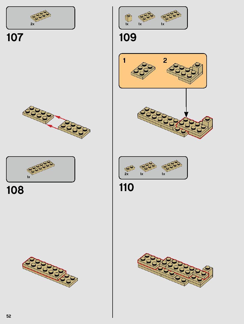 ヨーダ™ 75255 レゴの商品情報 レゴの説明書・組立方法 52 page
