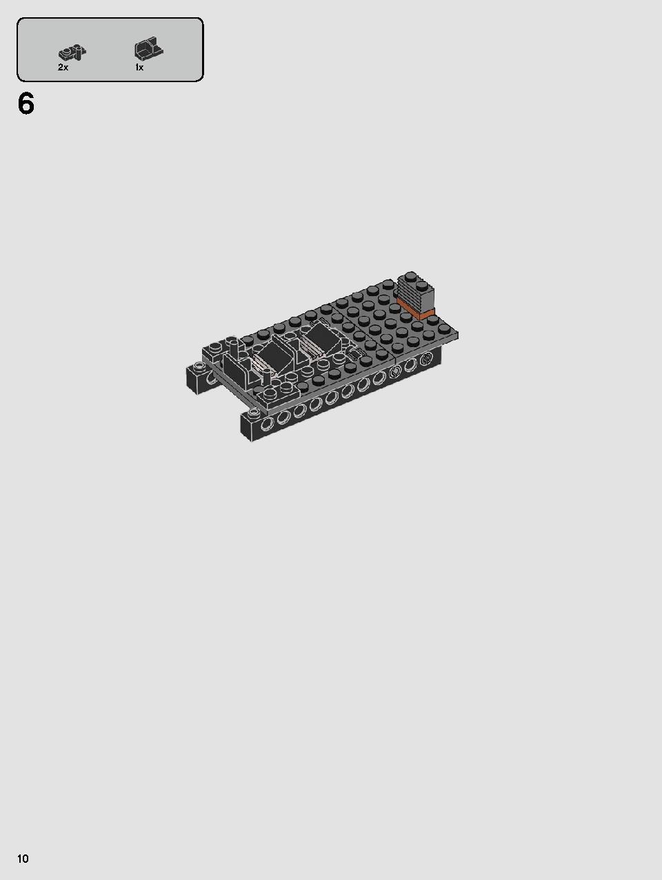 Kylo Ren's Shuttle 75256 LEGO information LEGO instructions 10 page