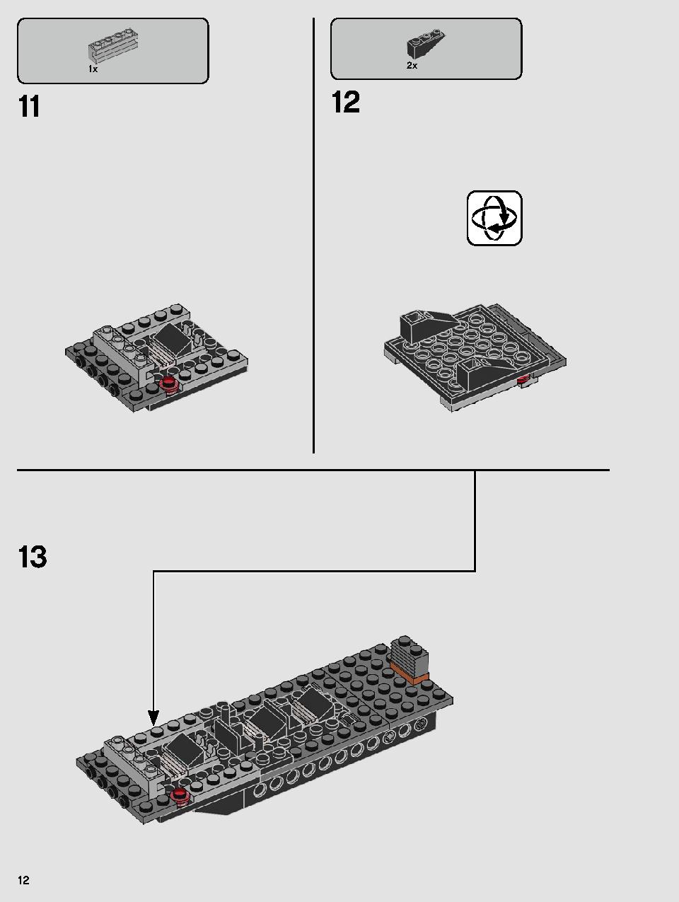 Kylo Ren's Shuttle 75256 LEGO information LEGO instructions 12 page