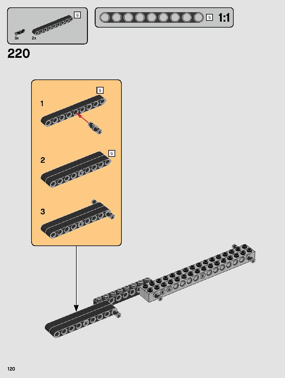 스타워즈 카일로 렌의 셔틀™ 75256 레고 세트 제품정보 레고 조립설명서 120 page