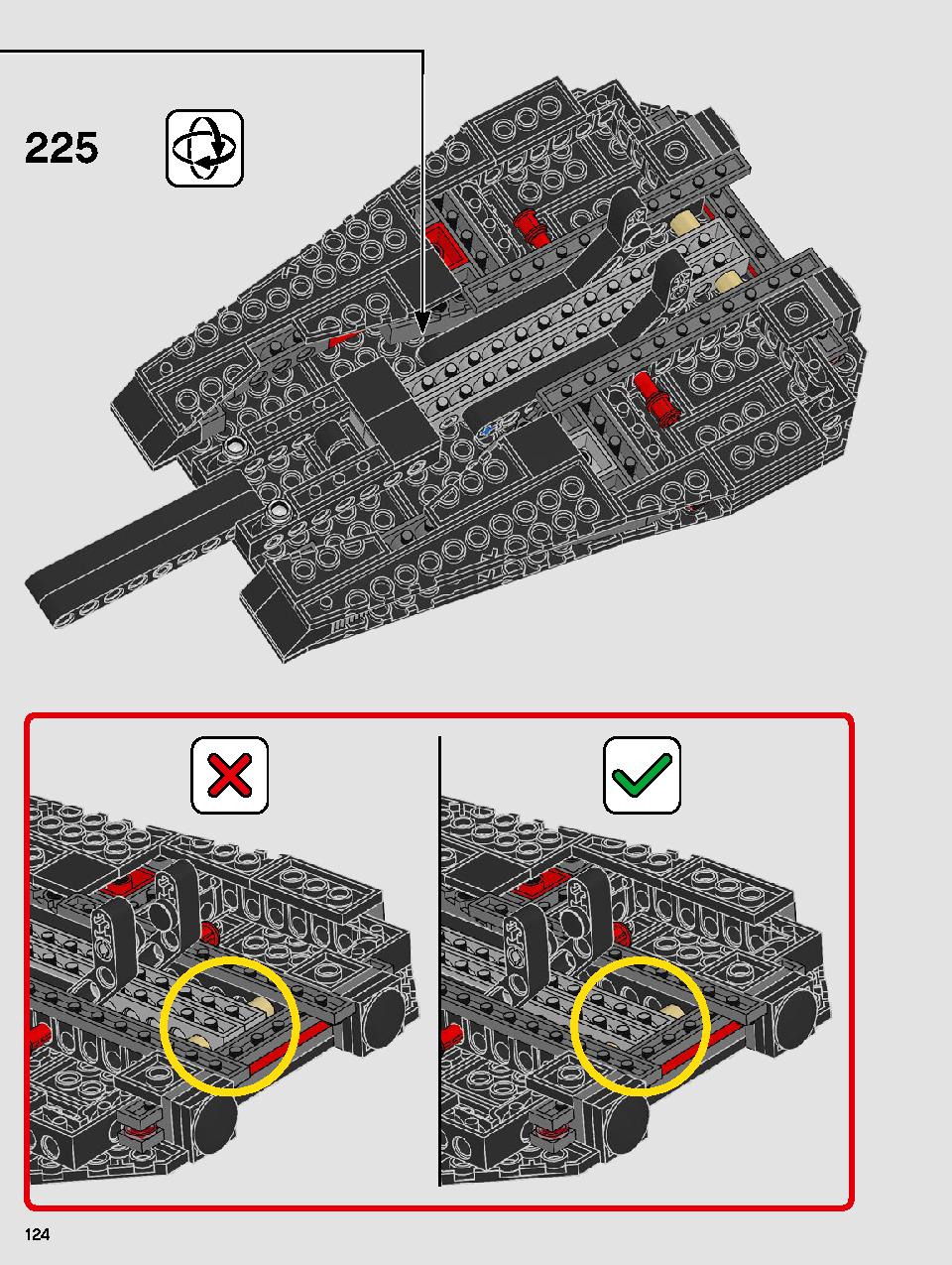 Kylo Ren's Shuttle 75256 LEGO information LEGO instructions 124 page