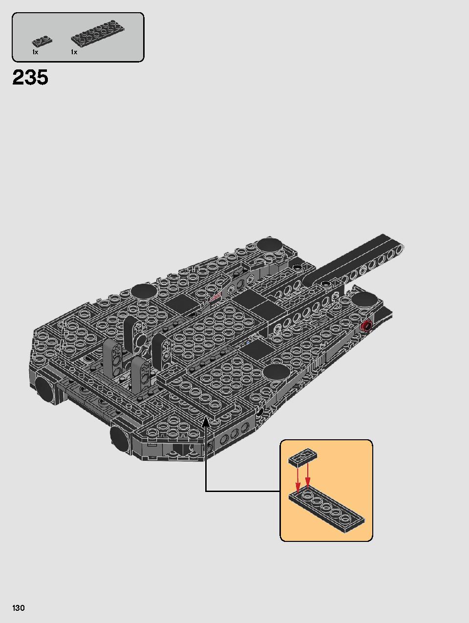Kylo Ren's Shuttle 75256 LEGO information LEGO instructions 130 page