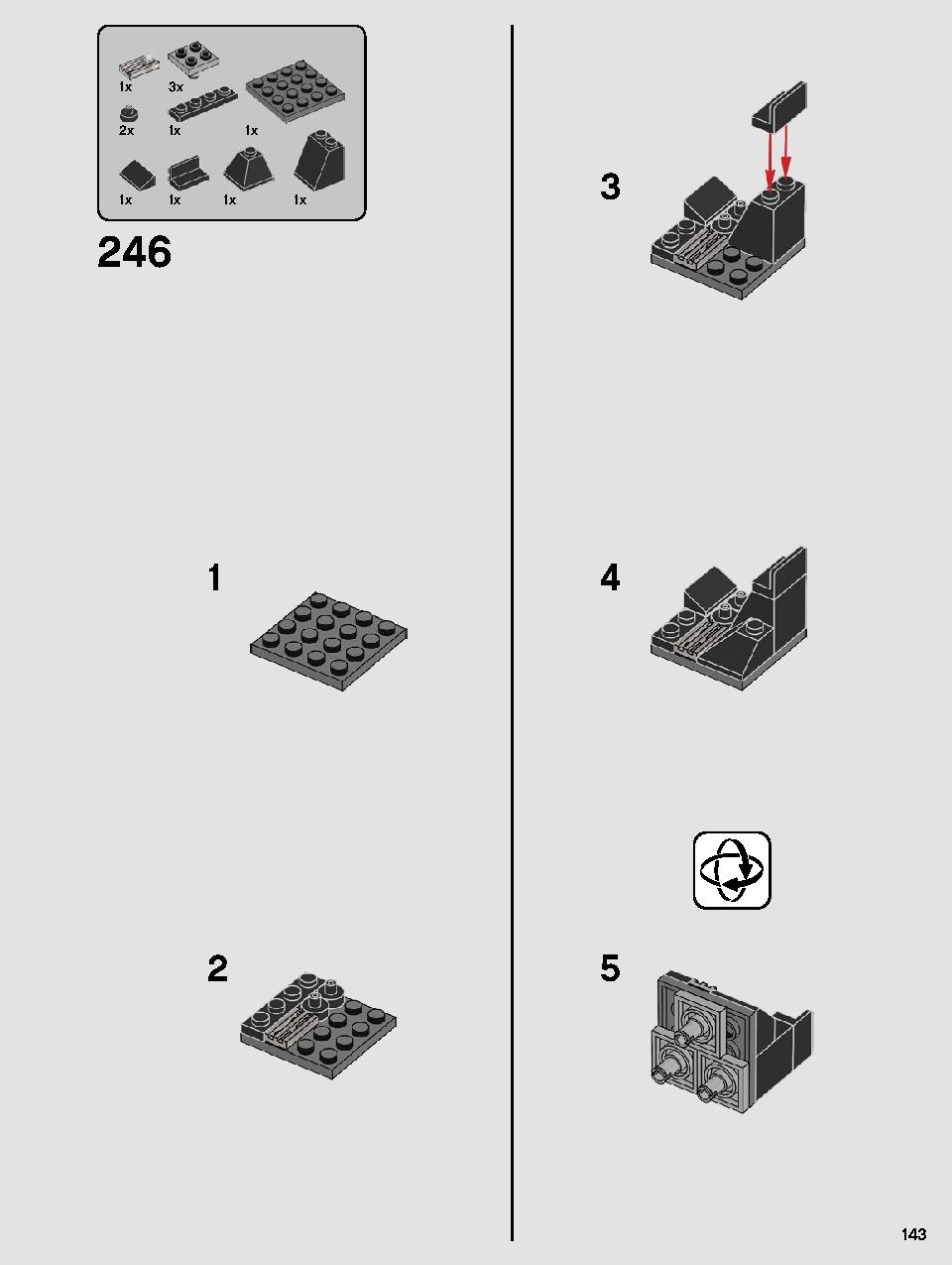 스타워즈 카일로 렌의 셔틀™ 75256 레고 세트 제품정보 레고 조립설명서 143 page