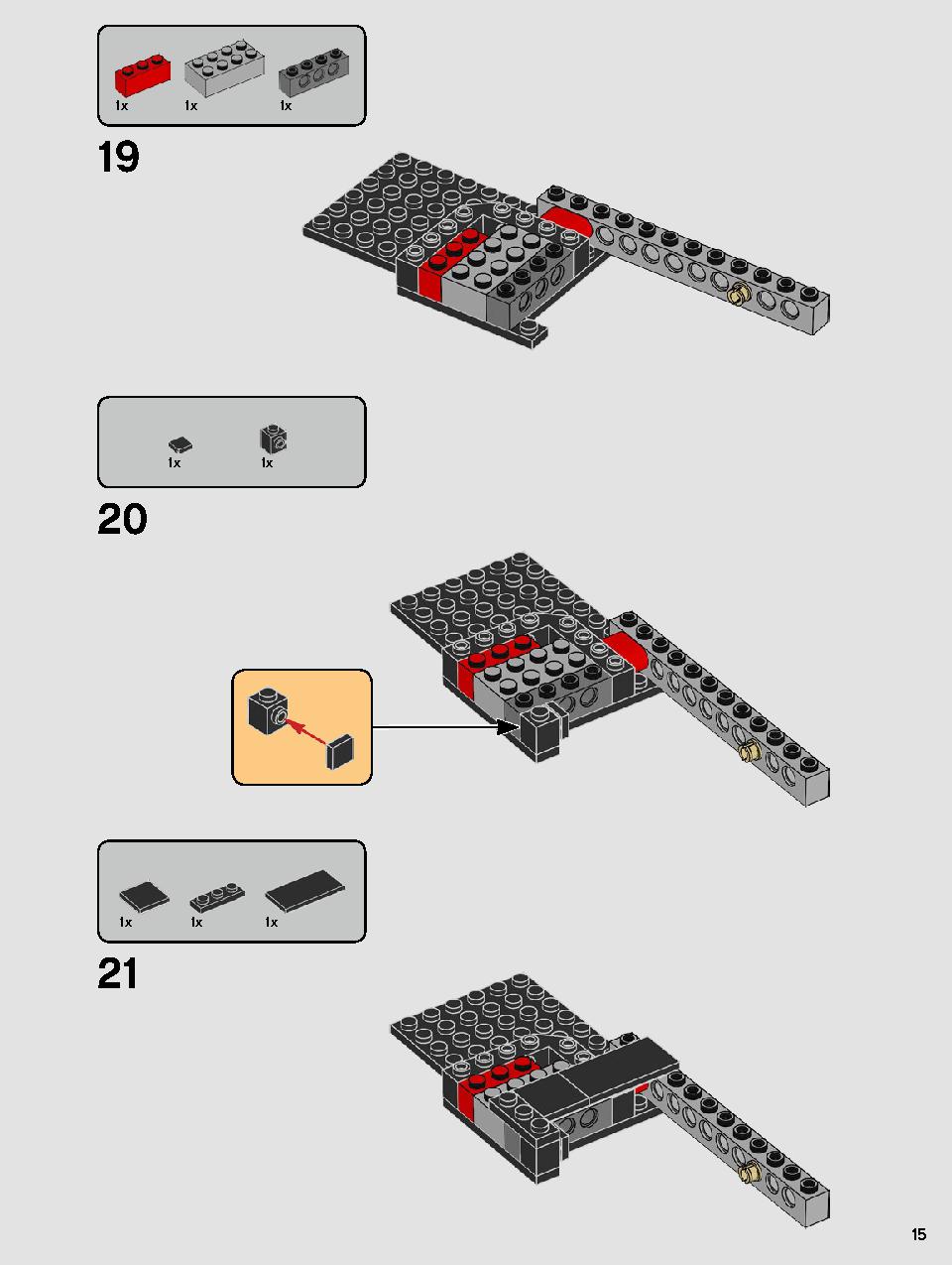 스타워즈 카일로 렌의 셔틀™ 75256 레고 세트 제품정보 레고 조립설명서 15 page