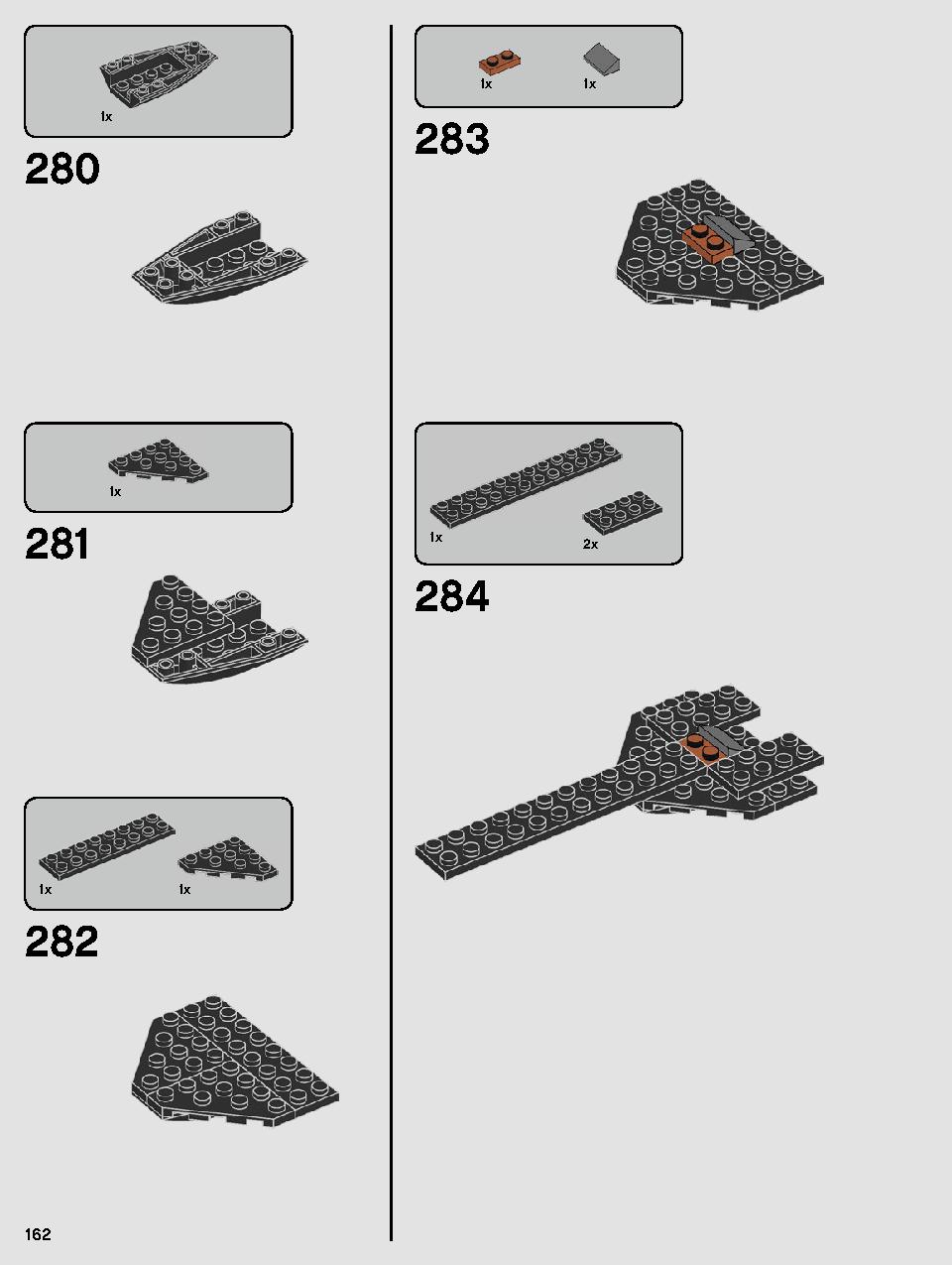Kylo Ren's Shuttle 75256 LEGO information LEGO instructions 162 page