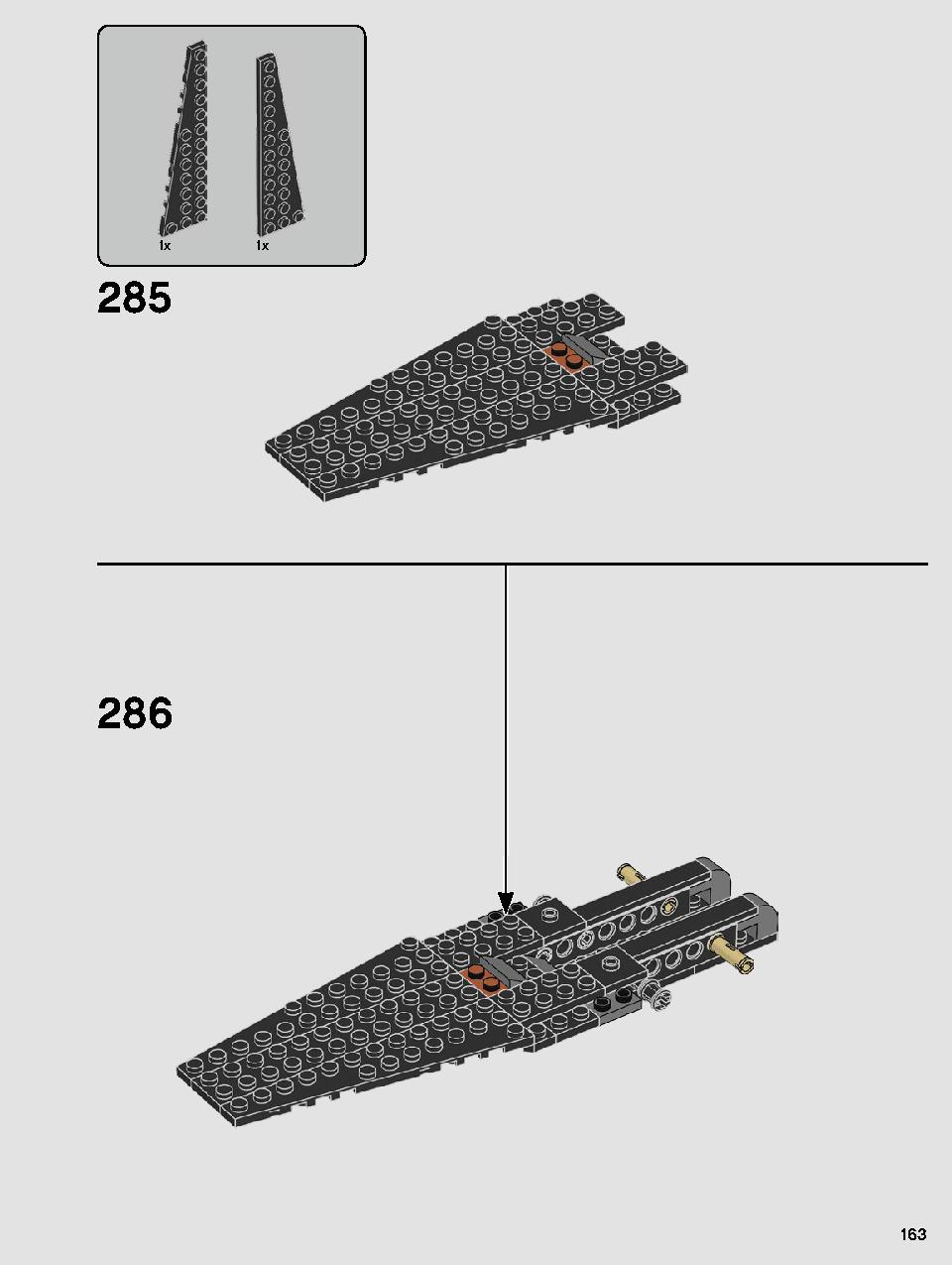 Kylo Ren's Shuttle 75256 LEGO information LEGO instructions 163 page